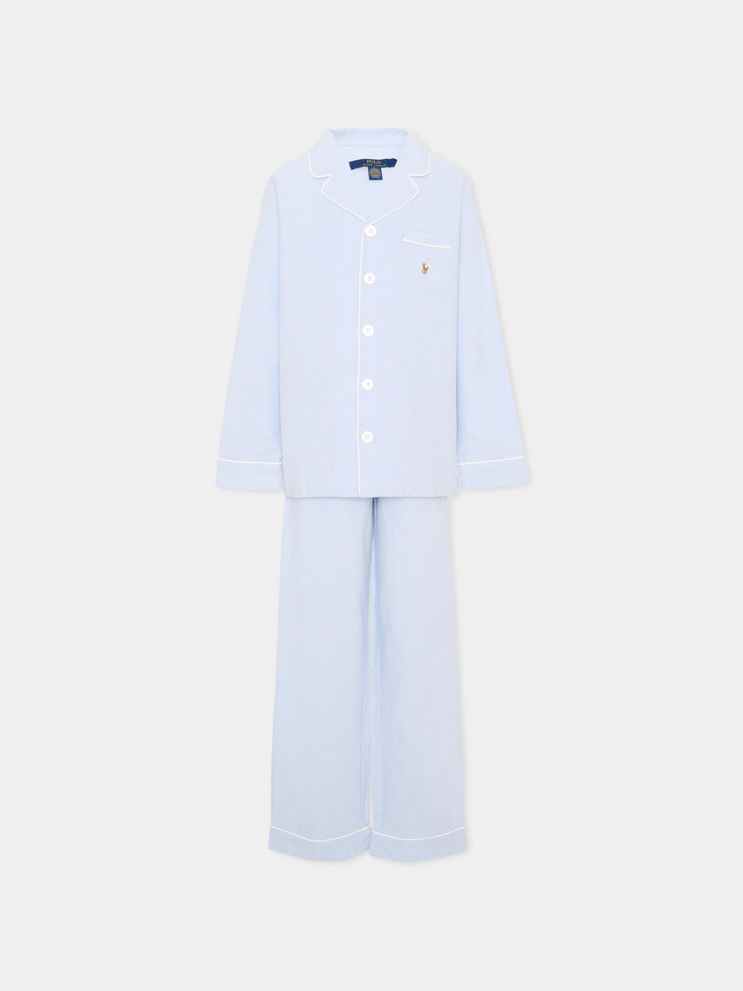 Pigiama celeste per bambino con Polo Pony,Ralph Lauren Kids,9P0193 BGI