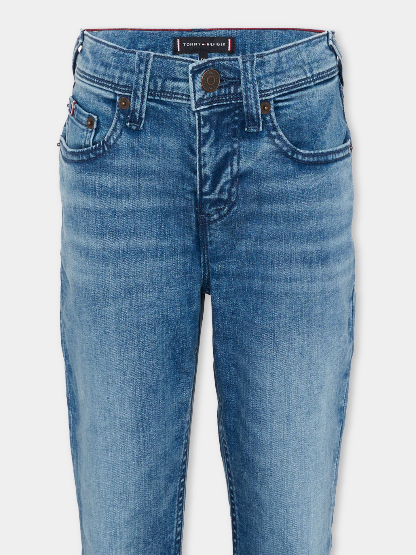 Jeans denim per bambino con Tommy falg,Tommy Hilfiger Junior,KB0KB09709 1A8