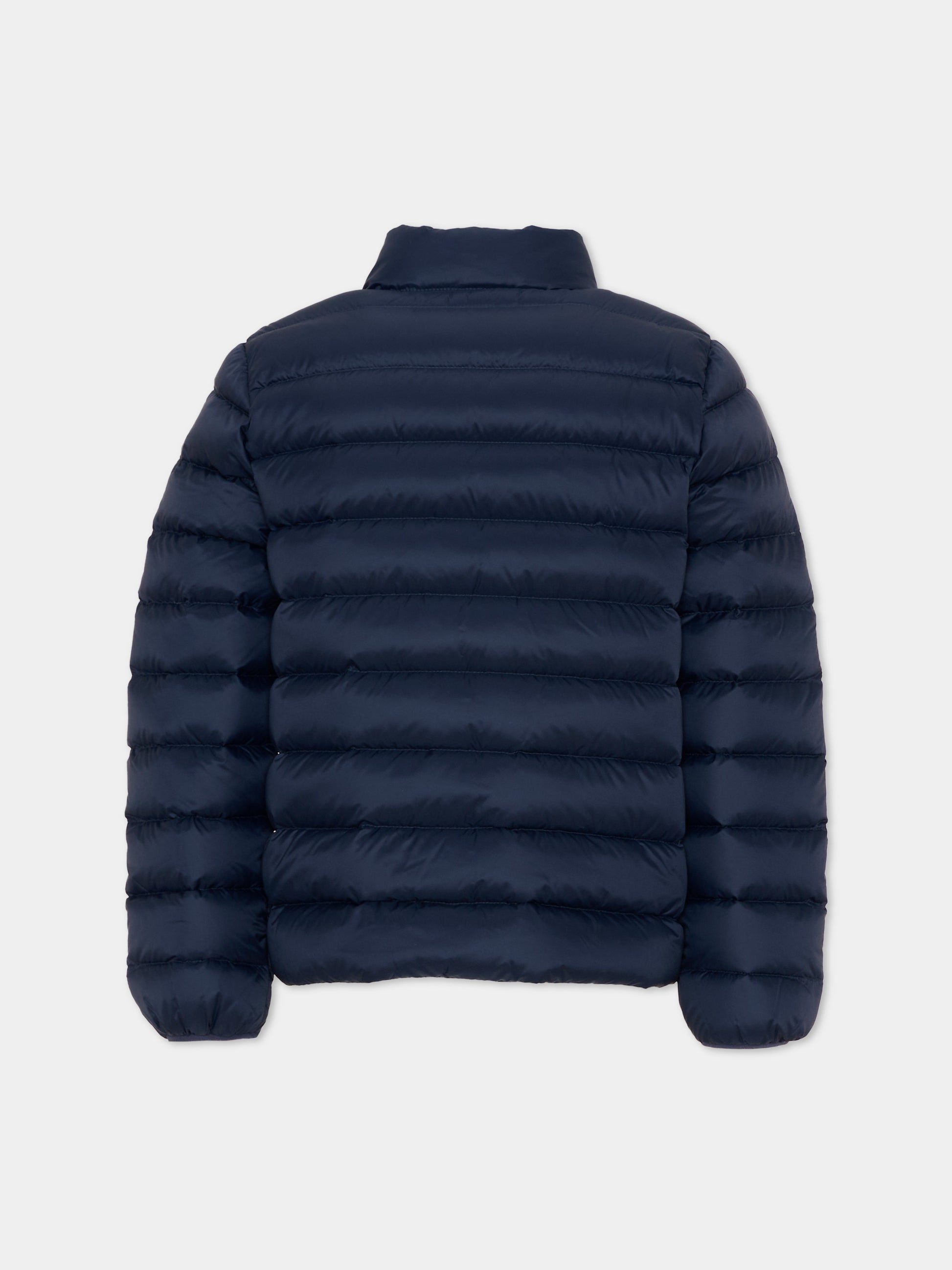 Piumino blu per bambini con logo,Tommy Hilfiger Junior,KS0KS00652 C1G