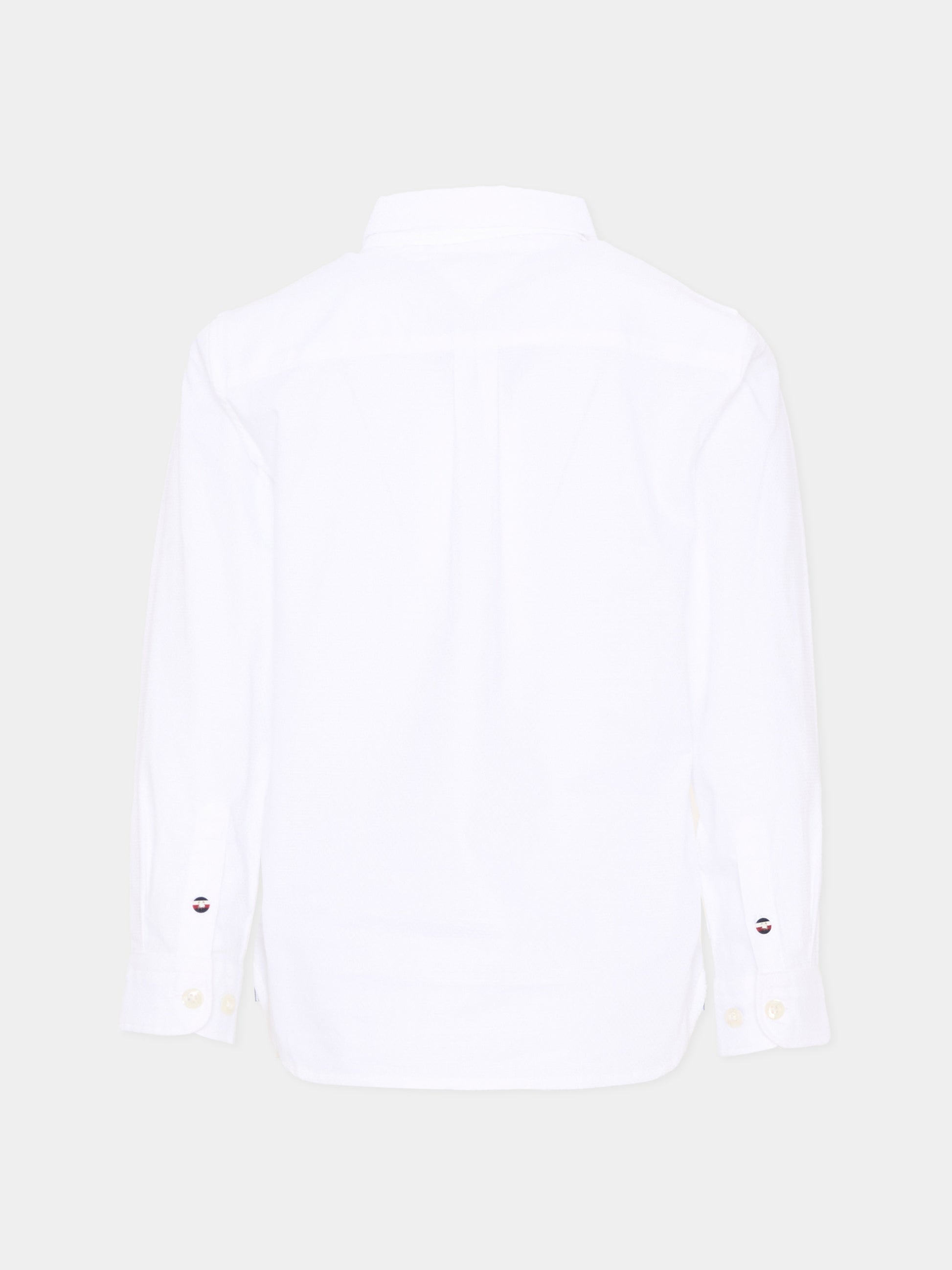 Camicia bianca per bambino con Tommy flag,Tommy Hilfiger Junior,KB0KB09262 YAF