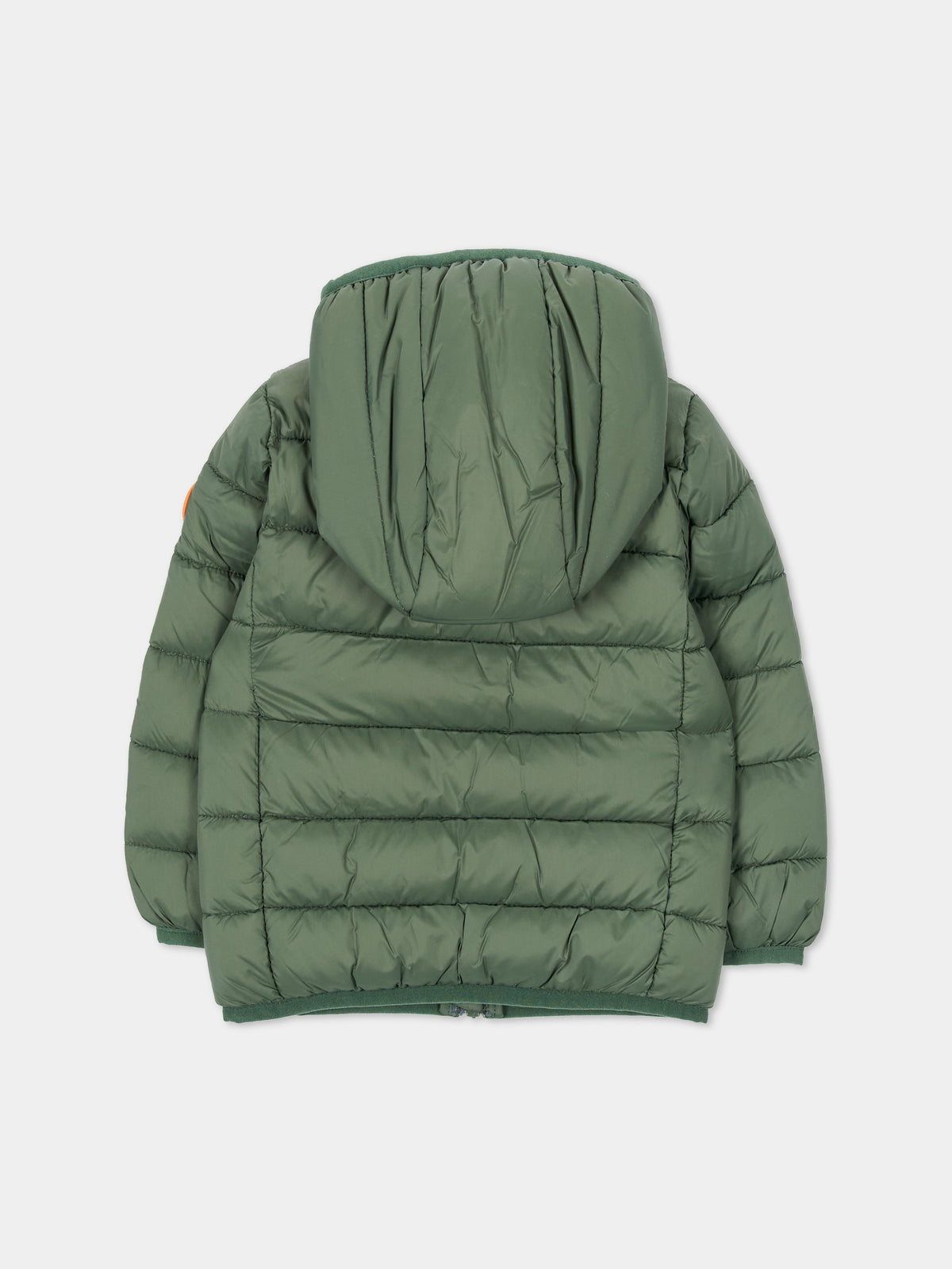 Piumino verde per neonati con cappuccio,Save The Duck Kids,I33229X GIGA23 50028
