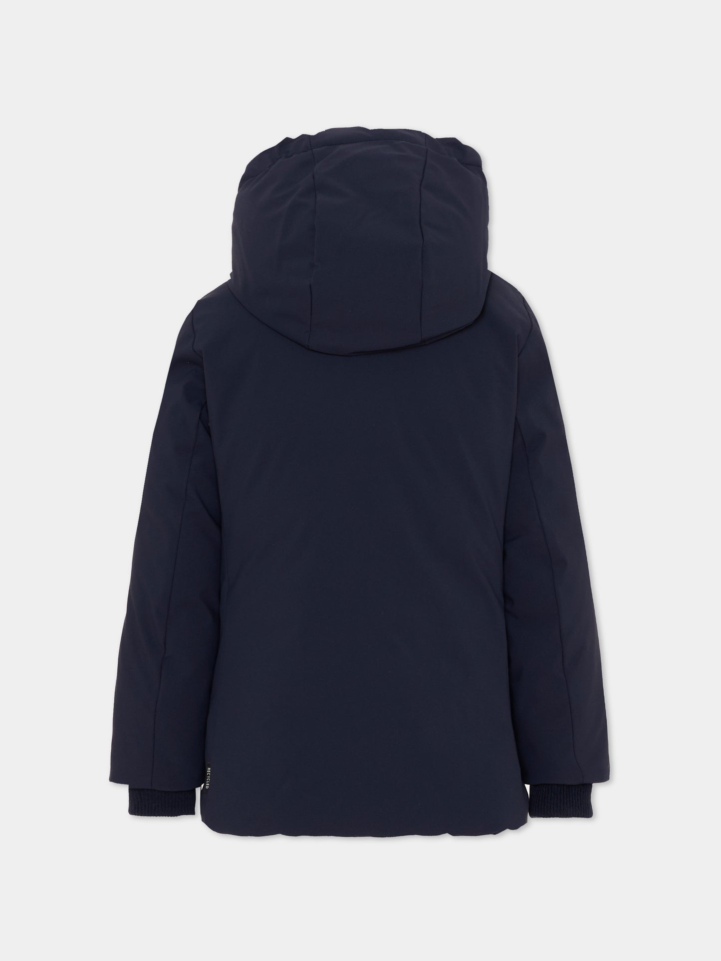 Piumino Theo blu per bambino con logo,Save The Duck Kids,P43180B SMEG21 90000