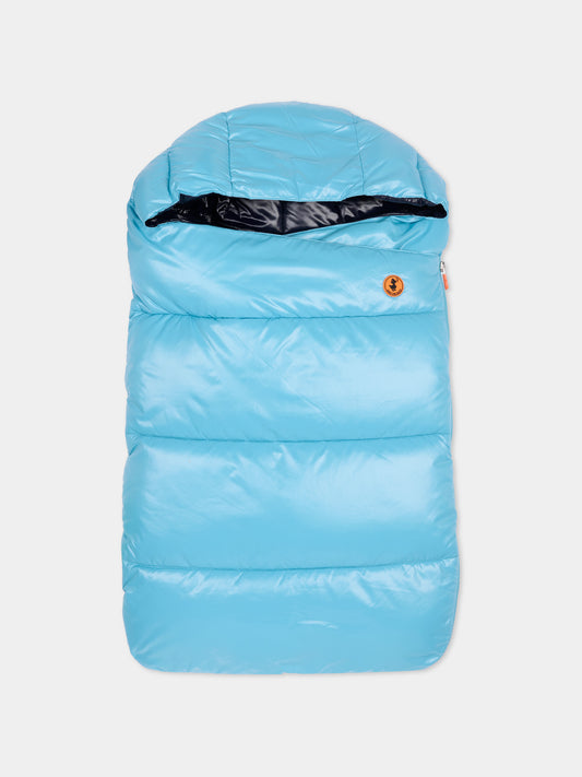 Sacco nanna Kay blu per neonato con logo,Save The Duck Kids,I30001X LOVE21 90068