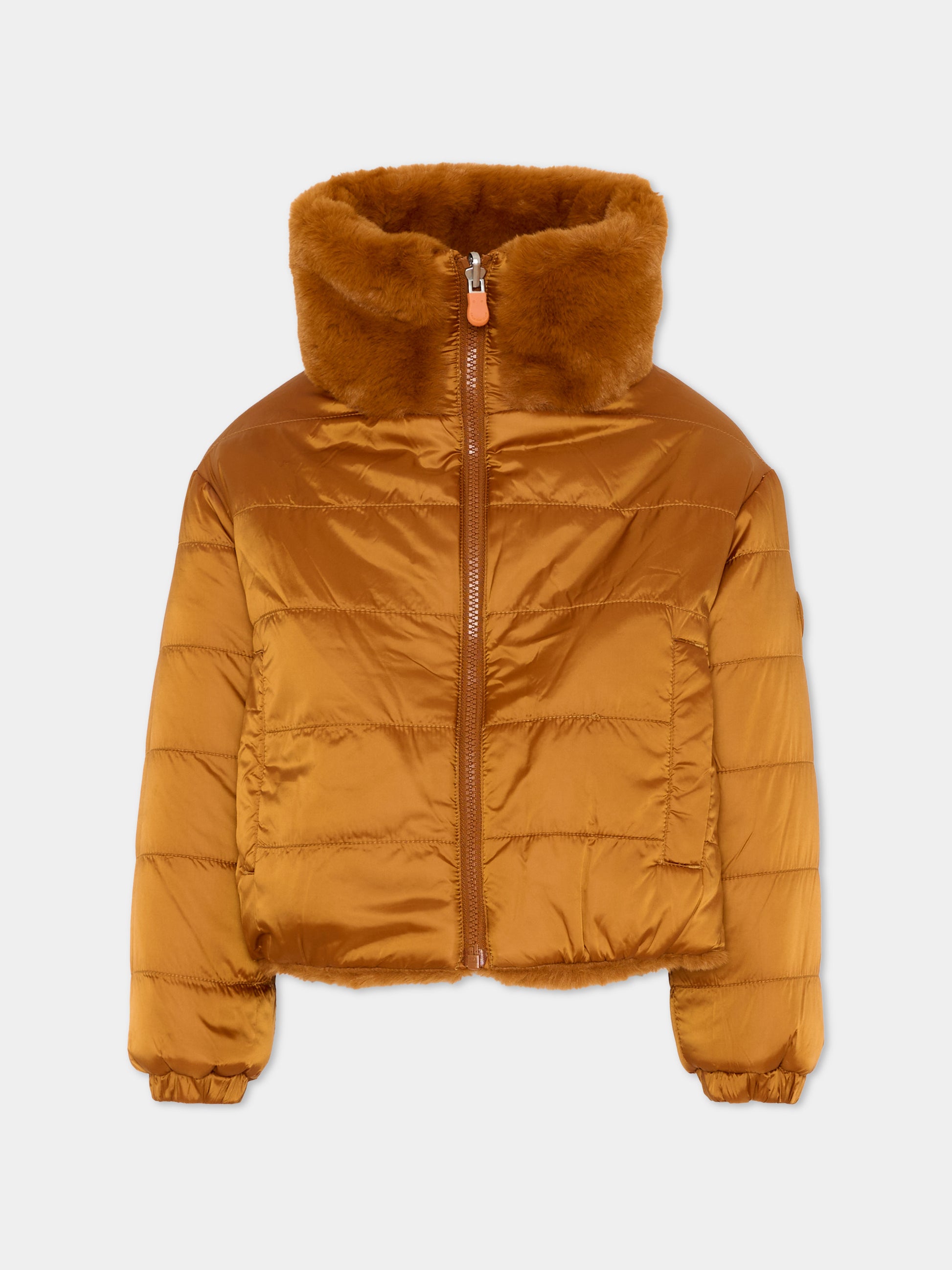 Ecopelliccia Ceri beige per bambina,Save The Duck Kids,J31352G FURY21 40044