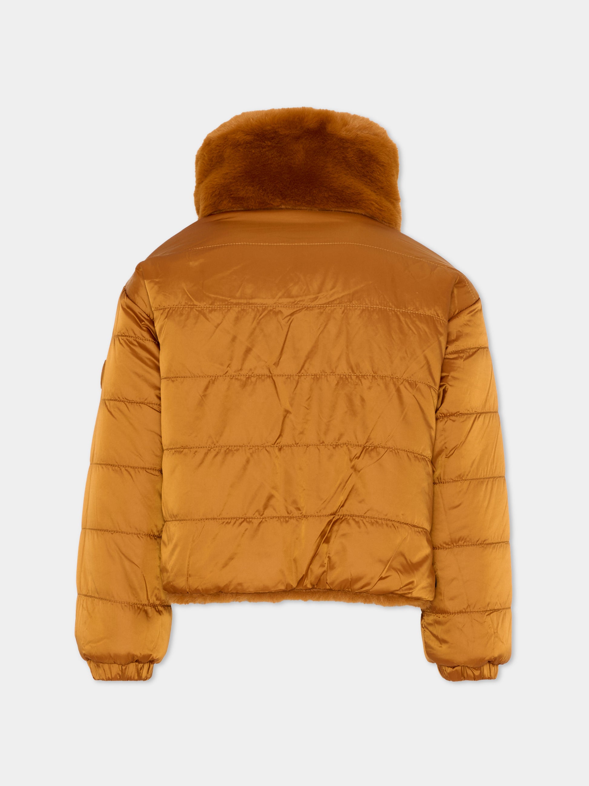 Ecopelliccia Ceri beige per bambina,Save The Duck Kids,J31352G FURY21 40044