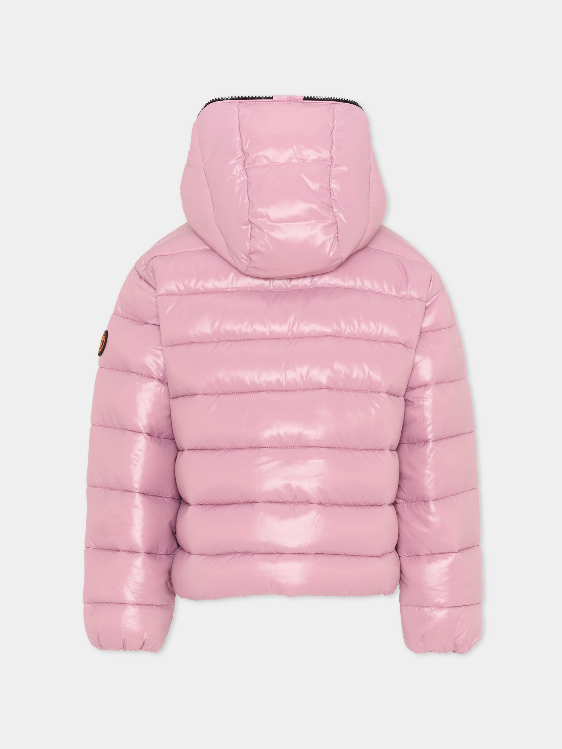 Piumino Imara rosa per bambina con logo,Save The Duck Kids,J31915G LOVE21 80044