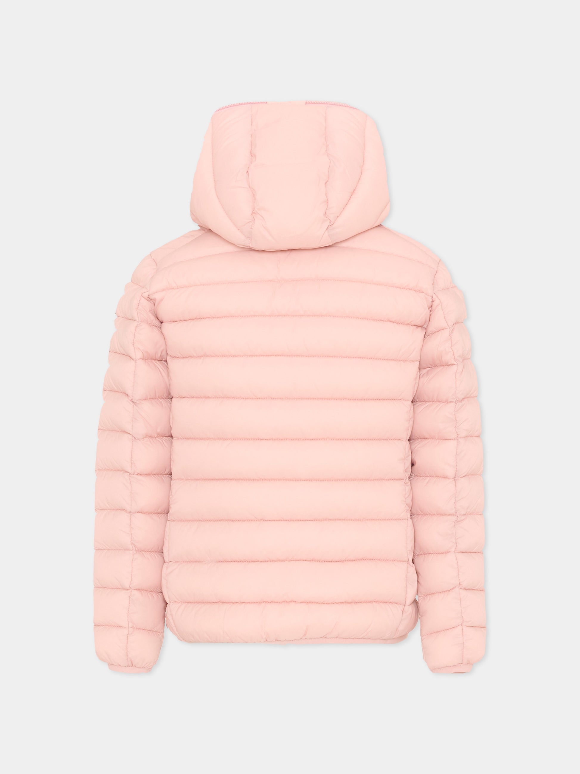 Piumino Lily rosa per bambina con logo,Save The Duck Kids,J32310G GIGA21 80007