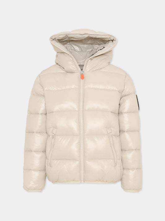 Piumino Kate beige per bambini,Save The Duck Kids,J38090G LOVE21 40019