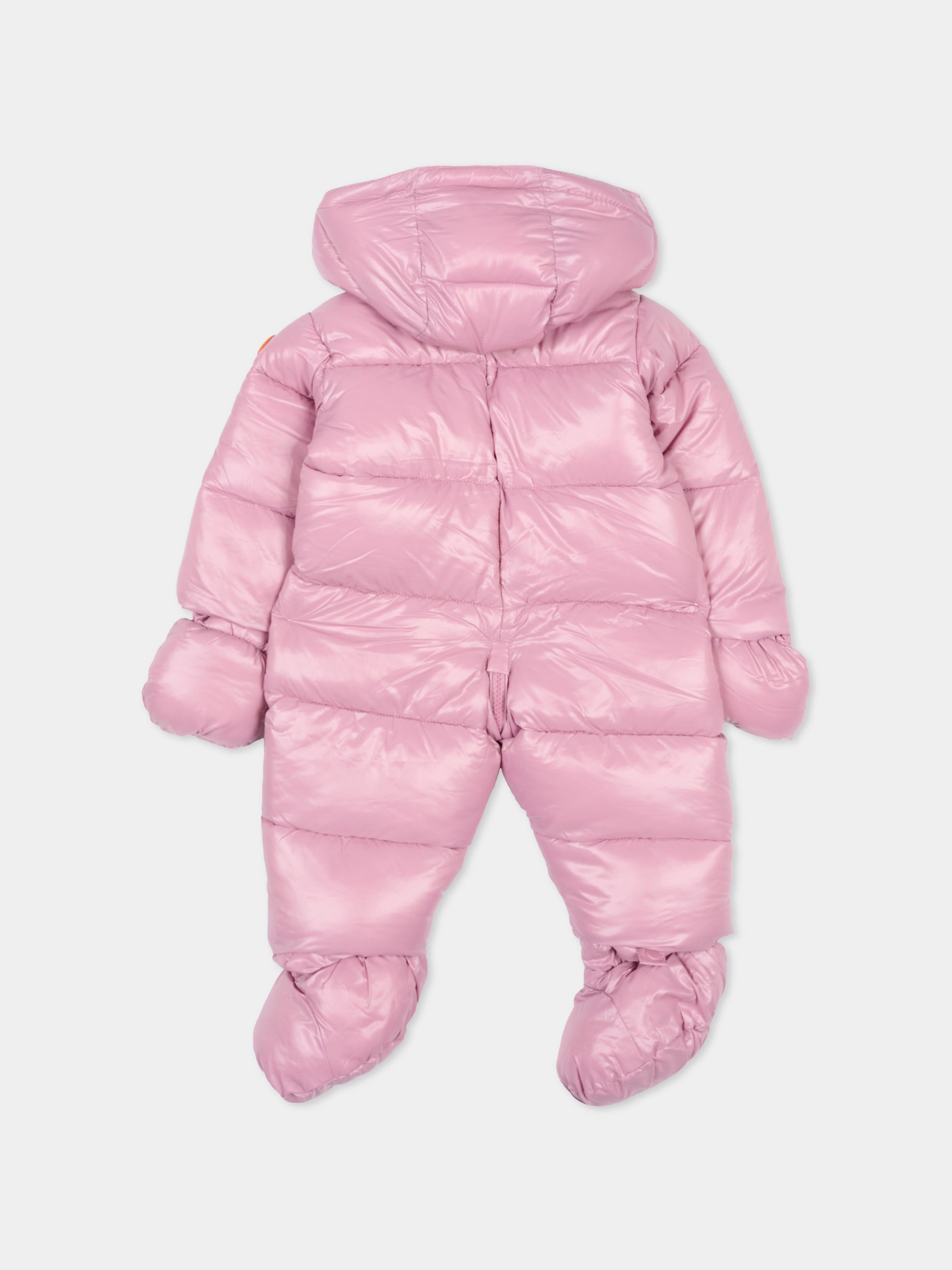 Piumino Shell rosa per neonata con logo,Save The Duck Kids,I30002X LOVE21 80044