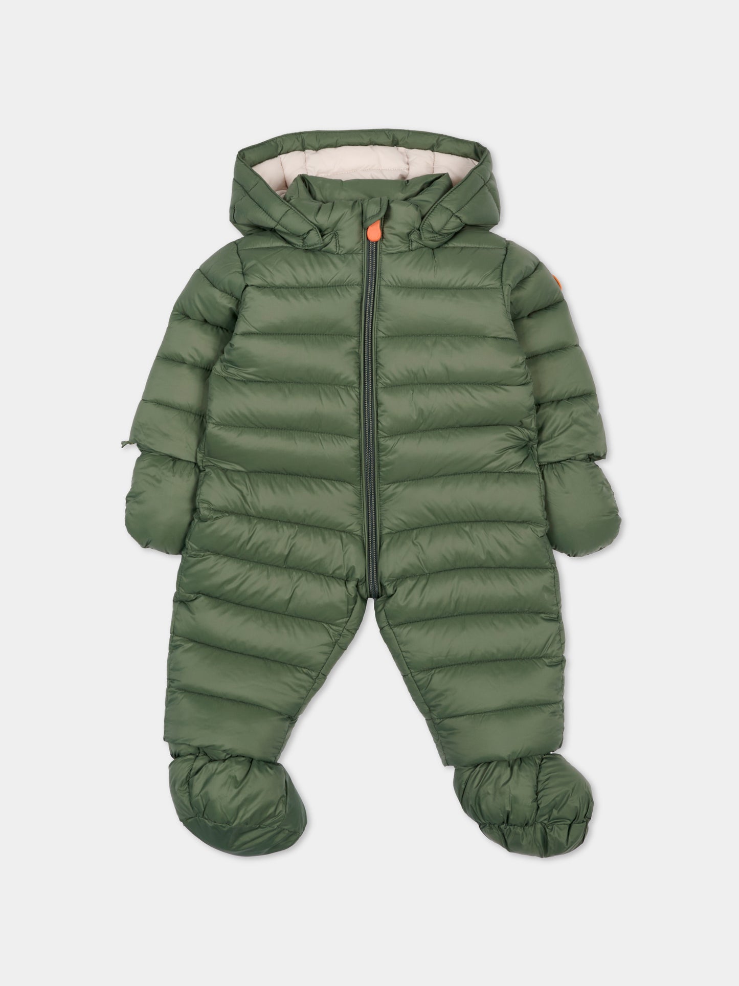 Piumino Storm verde per neonati con logo,Save The Duck Kids,I30002X GIGA21 50028