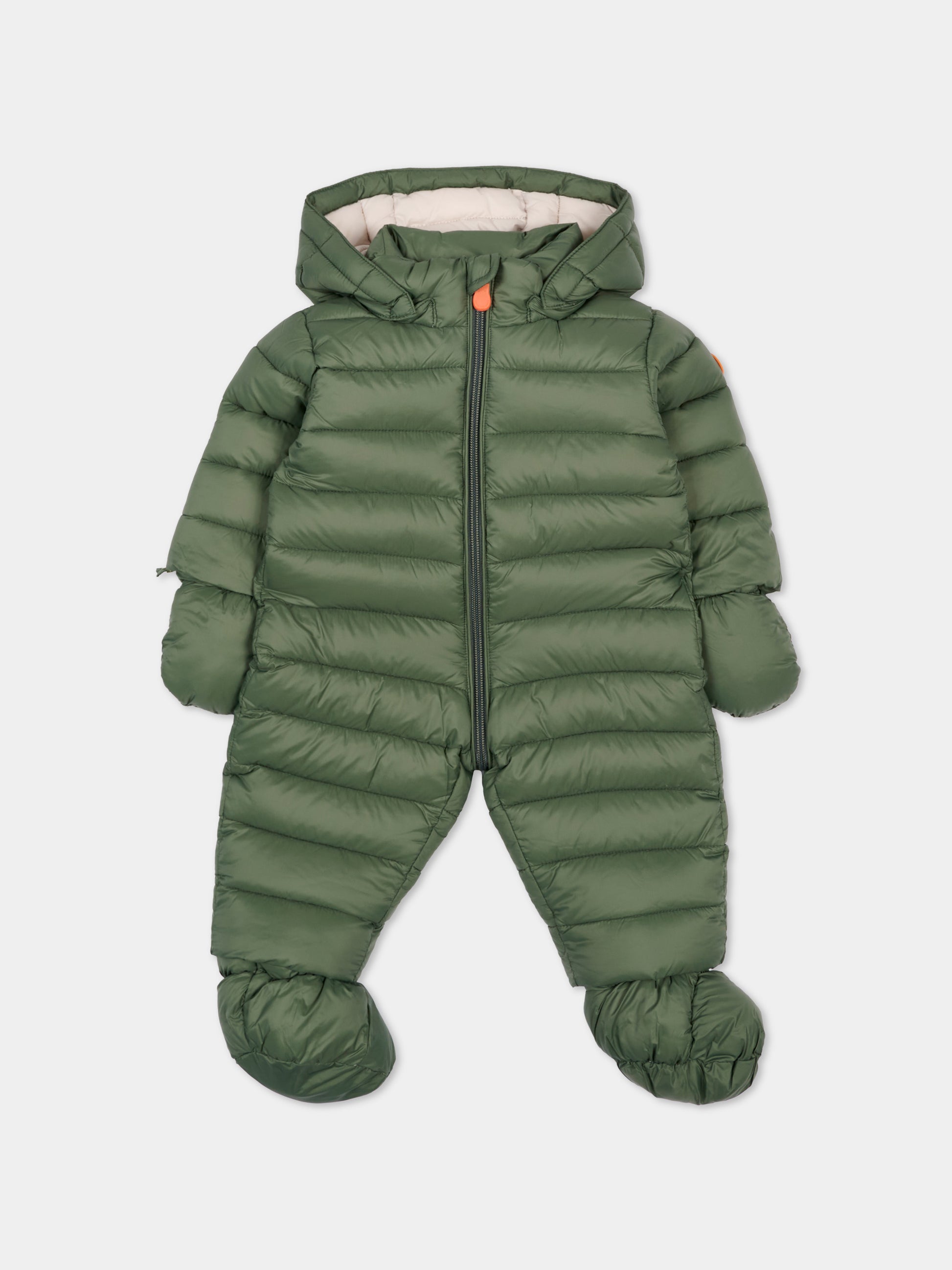 Piumino Storm verde per neonati con logo,Save The Duck Kids,I30002X GIGA21 50028