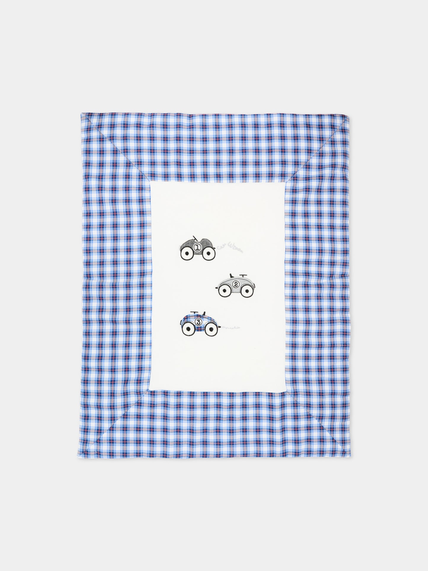 Coperta avorio per neonato con macchinine,Monnalisa,22F005 6000 0143