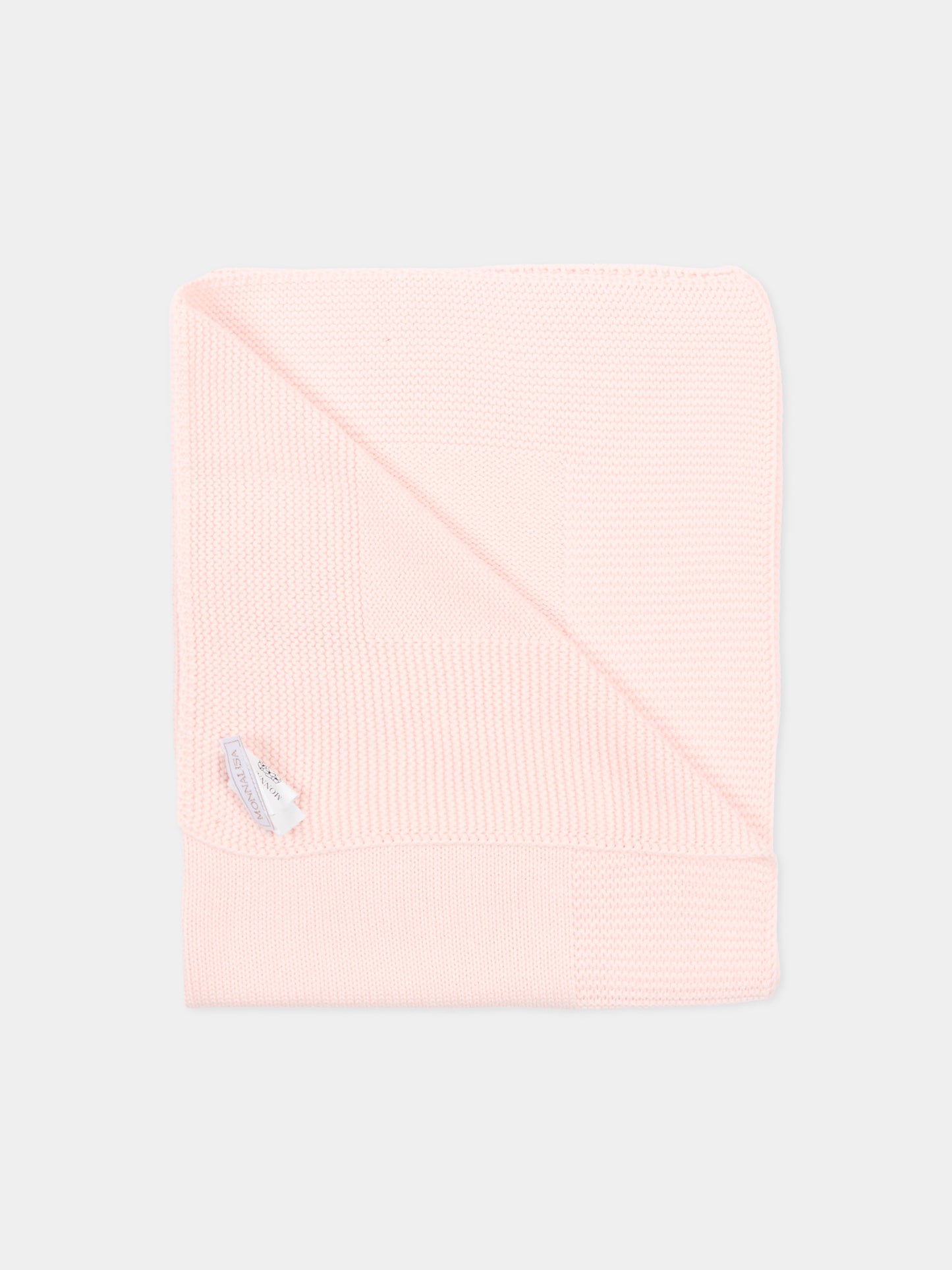 Coperta rosa per neonata con logo,Monnalisa,35F003 6083 091C