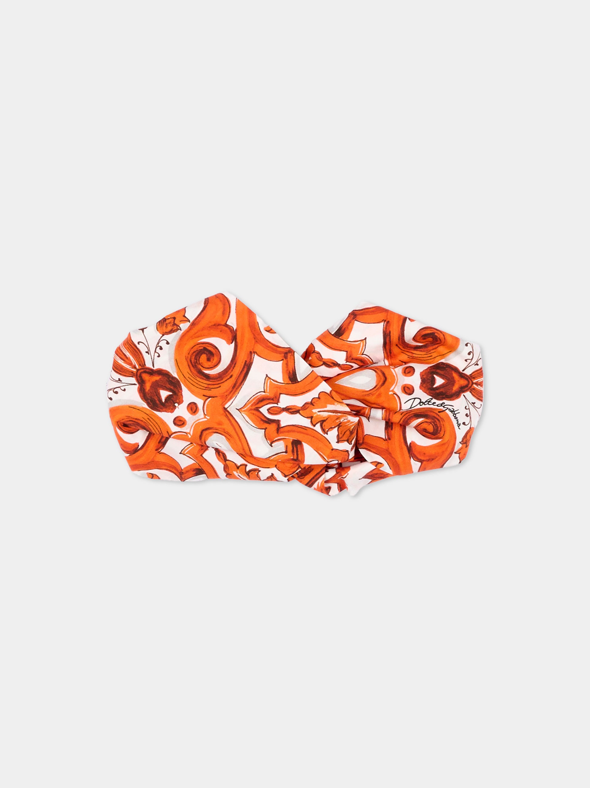 Fascia arancione per bambina,Dolce & Gabbana Kids,LB5H09 G7P4N ID3TN