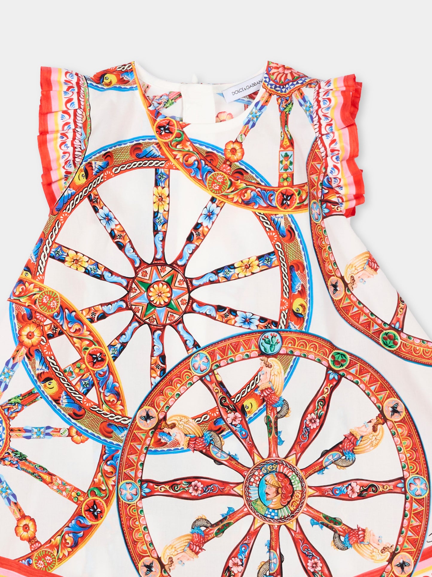 Vestito multicolor per neonata,Dolce & Gabbana Kids,L23DW2 FI5O4 HA6CK