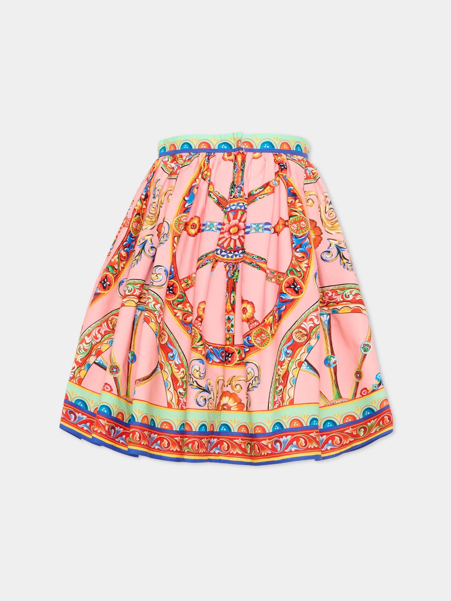 Gonna multicolor per bambina con carretto,Dolce & Gabbana Kids,L56I22 FI5O1 HF6CK