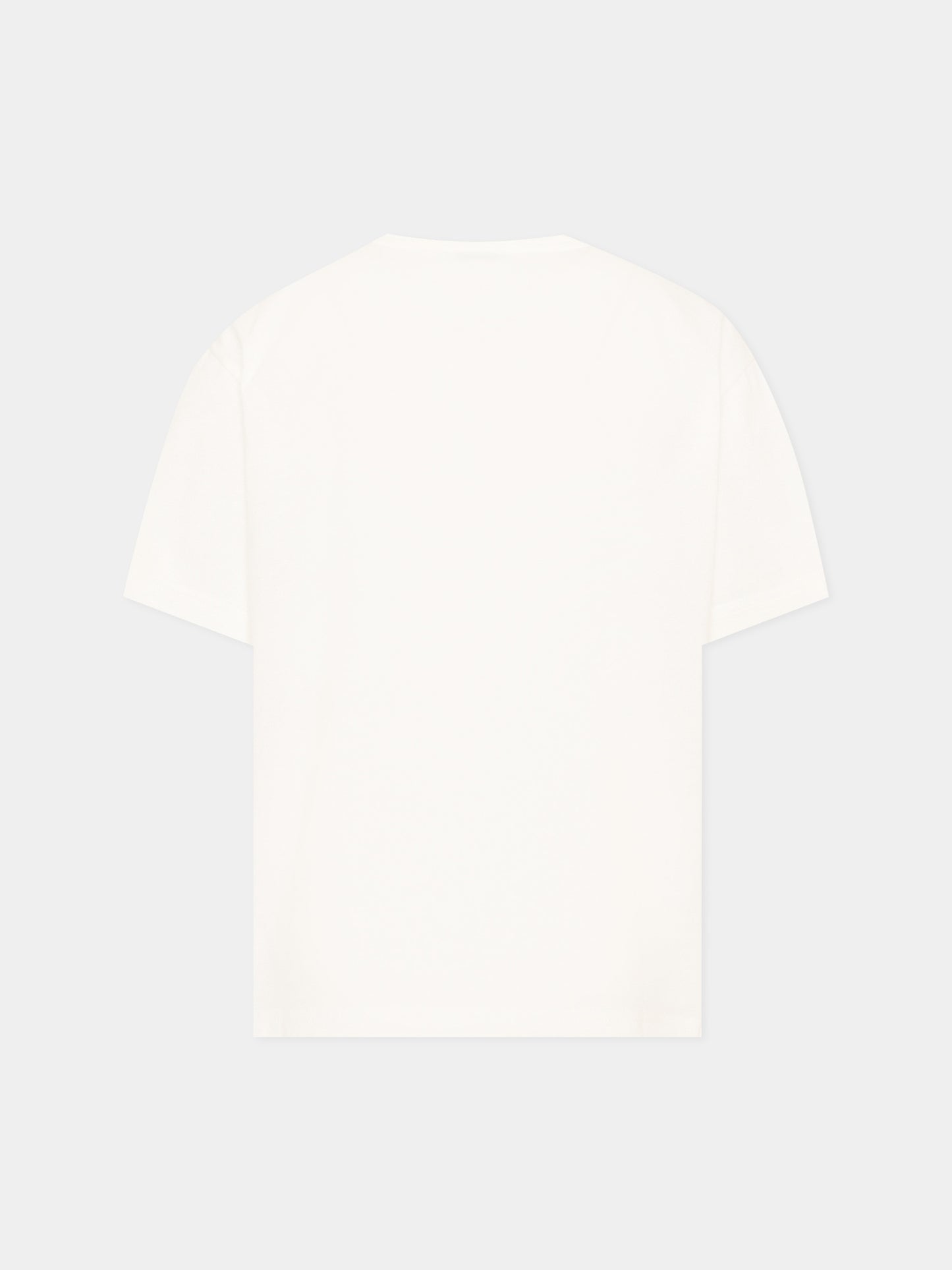 T-Shirt avorio per bambino con logo,Dolce & Gabbana Kids,L4JTHV G7Q2W W0111