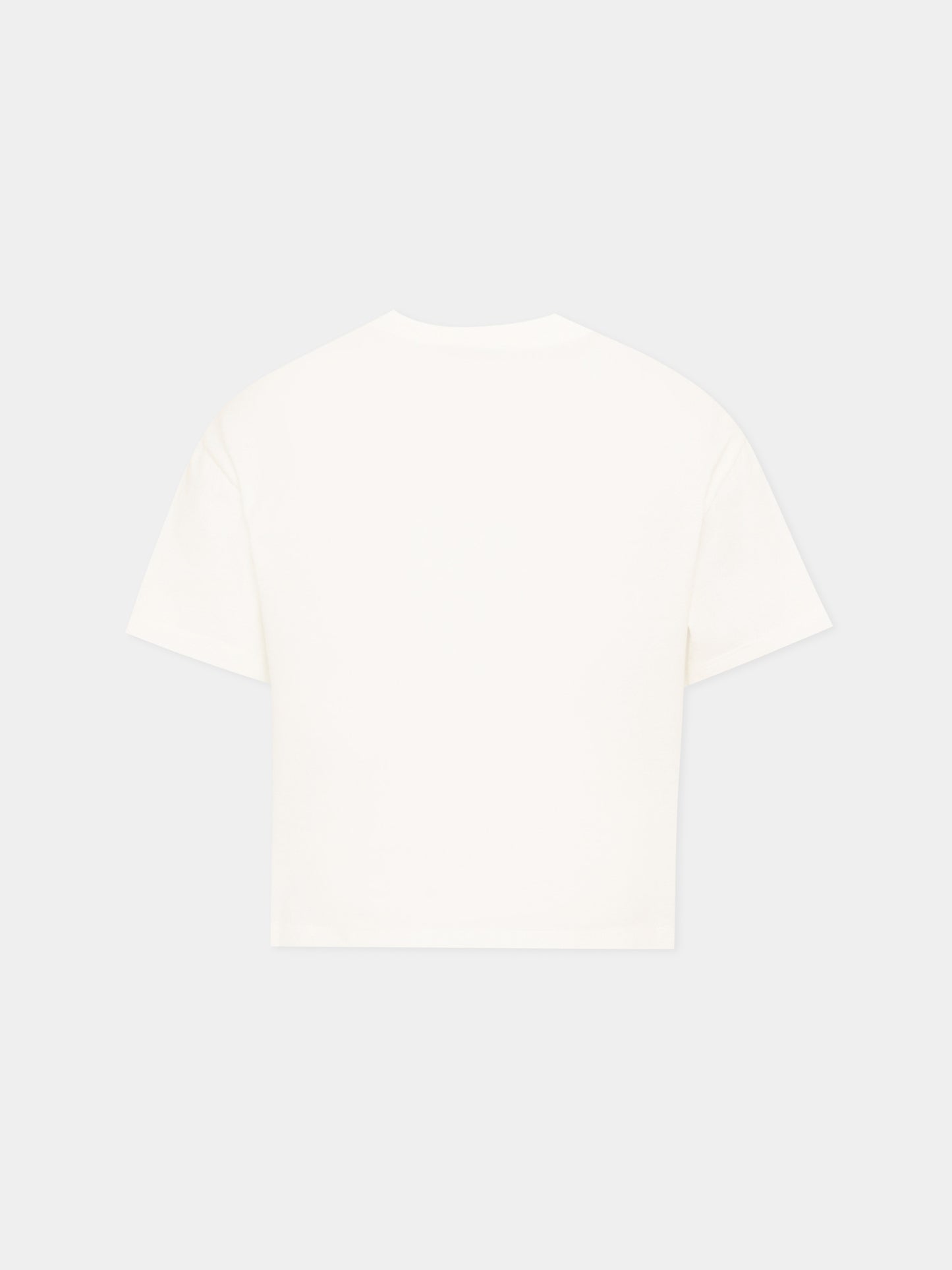 T-Shirt avorio con stampa per bambina,Dolce & Gabbana Kids,L5JTNL G7P6Z HA6FT