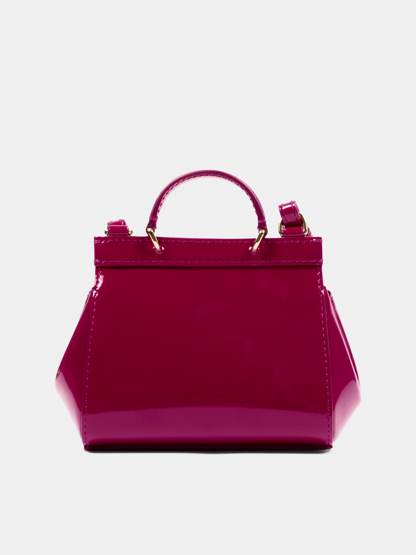 Borsa bordeaux Mini Sicily per bambina lucida,Dolce & Gabbana Kids,EB0003 A1067 8I484