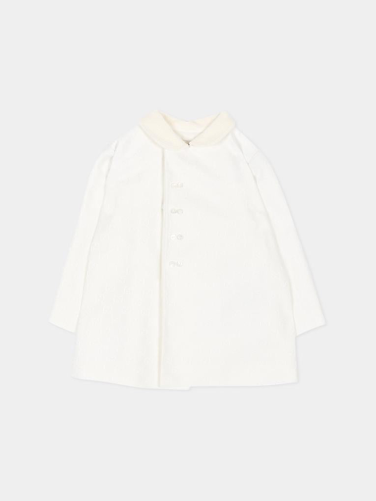 Manteau ivoire pour Bébé Garçon Jacquard GG