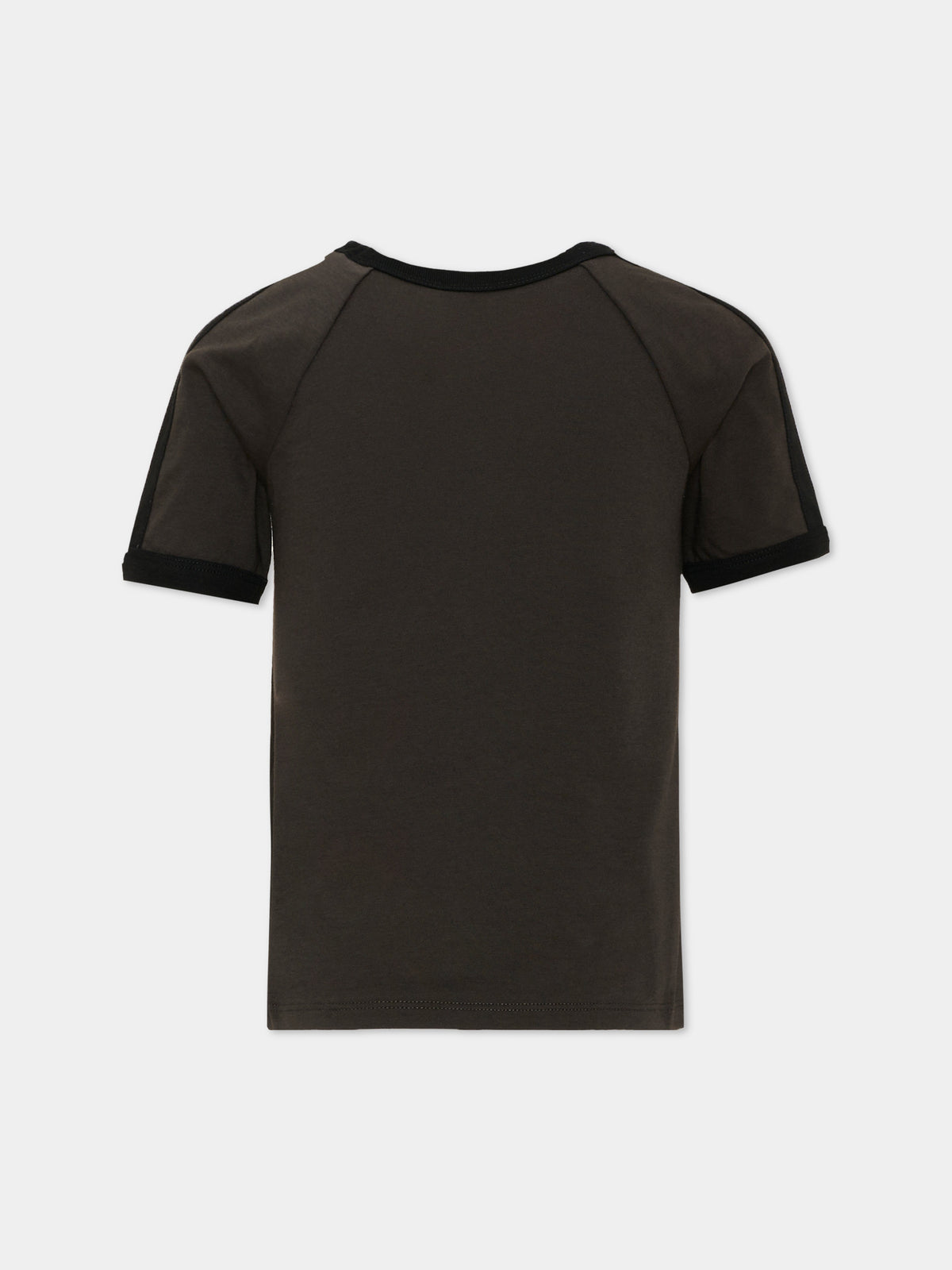 T-shirt noire  pour enfants avec logo