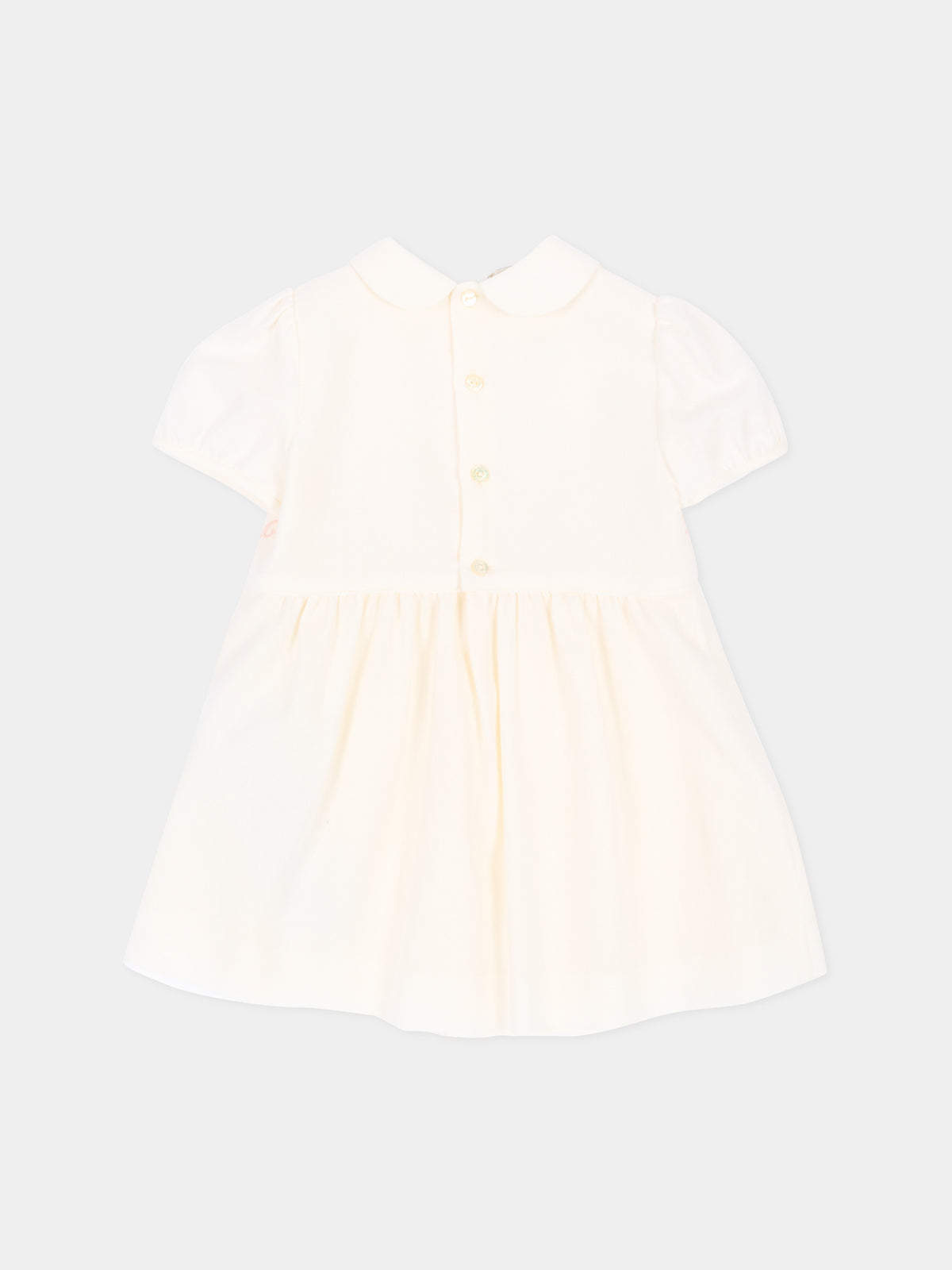Robe élégante ivoire pour Bébé Fille avec monogramme GG