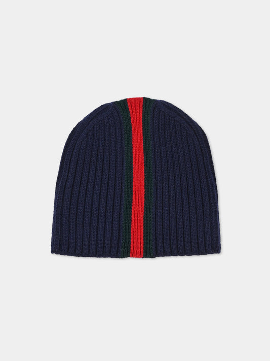 Berret bleu pour enfants avec Web