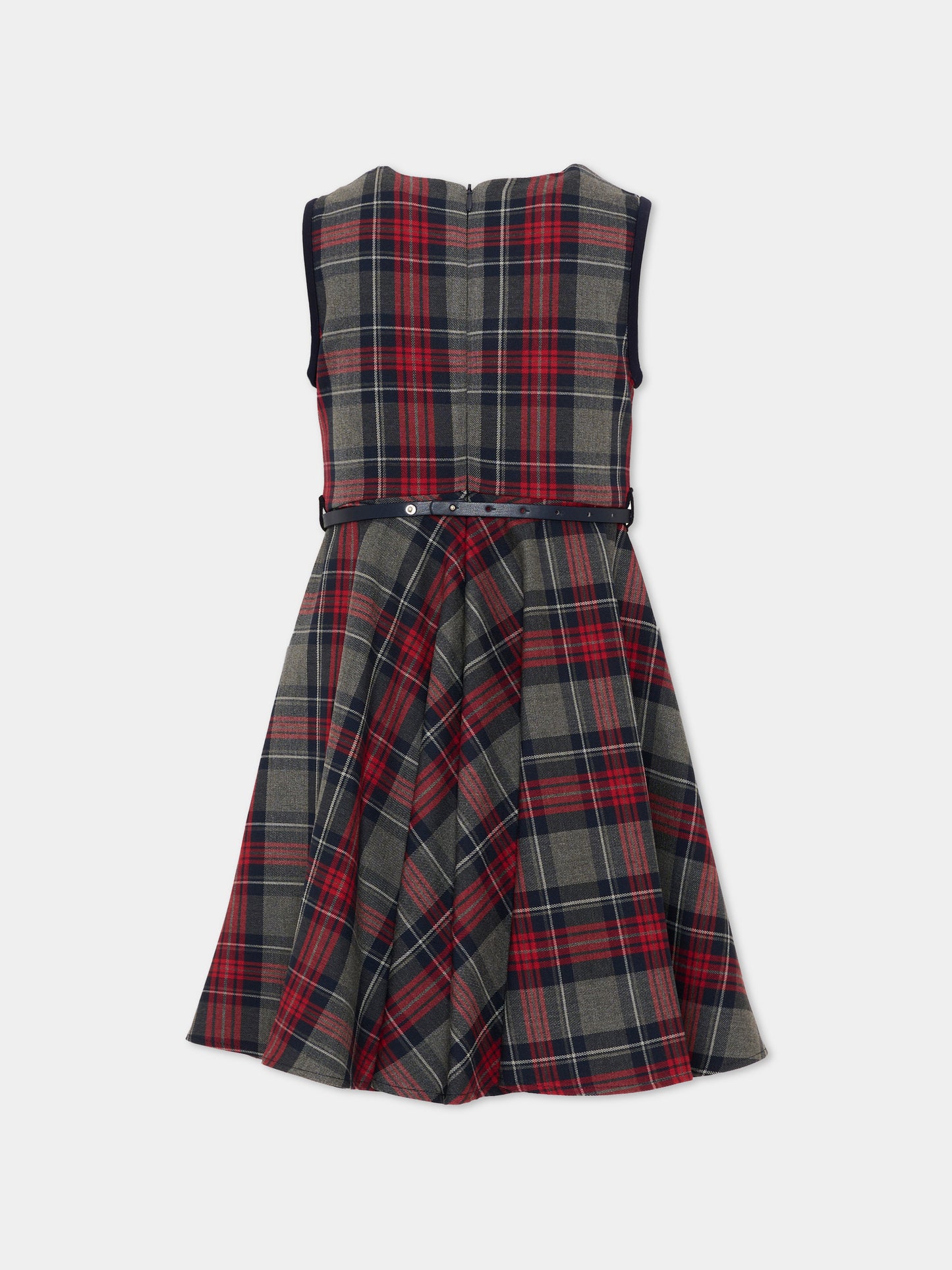 Vestito tartan per bambina,Monnalisa,18HSCA 8321 3156
