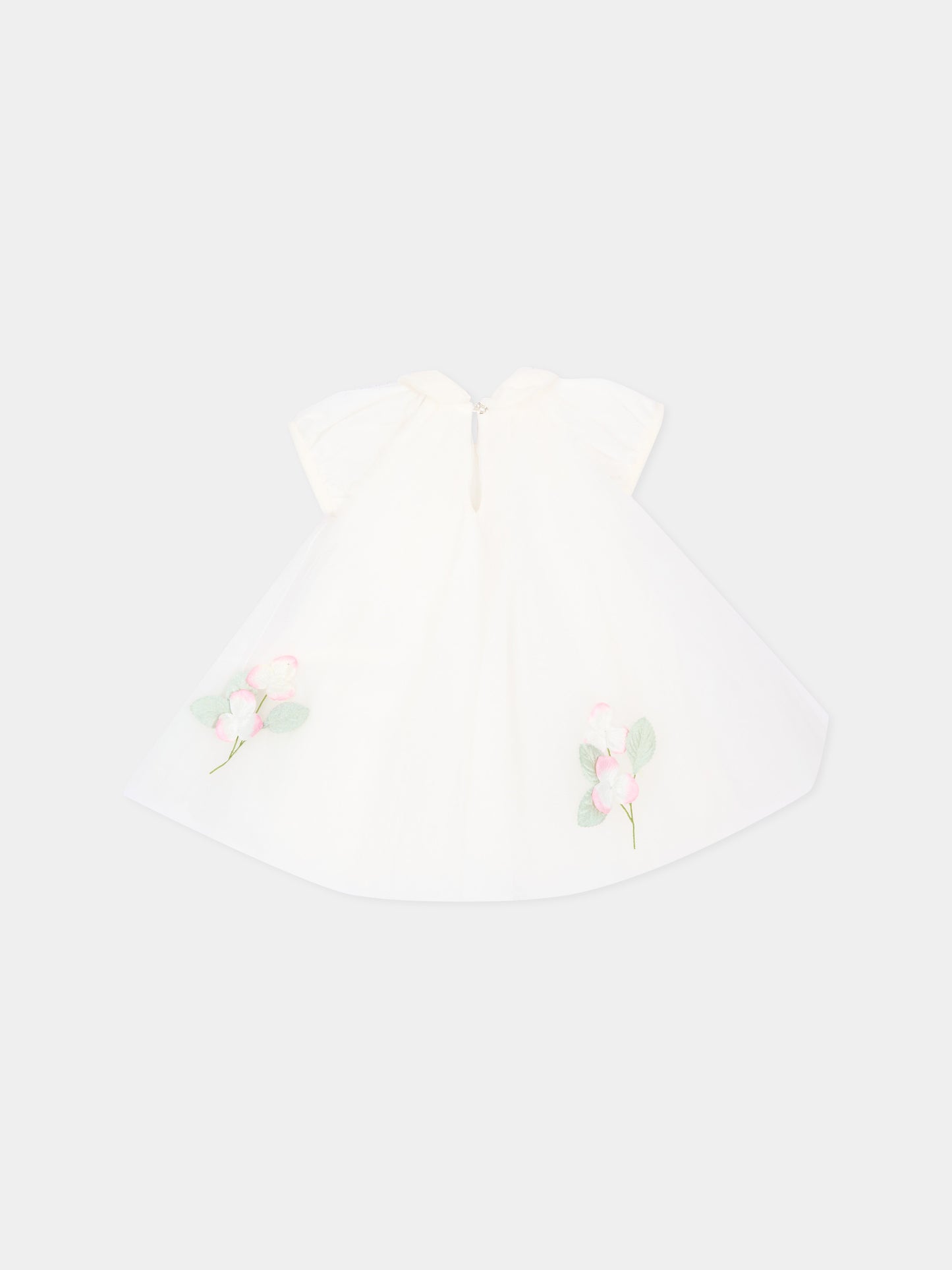 Abito elegante avorio per neonata,Monnalisa,73H900 8078 0191