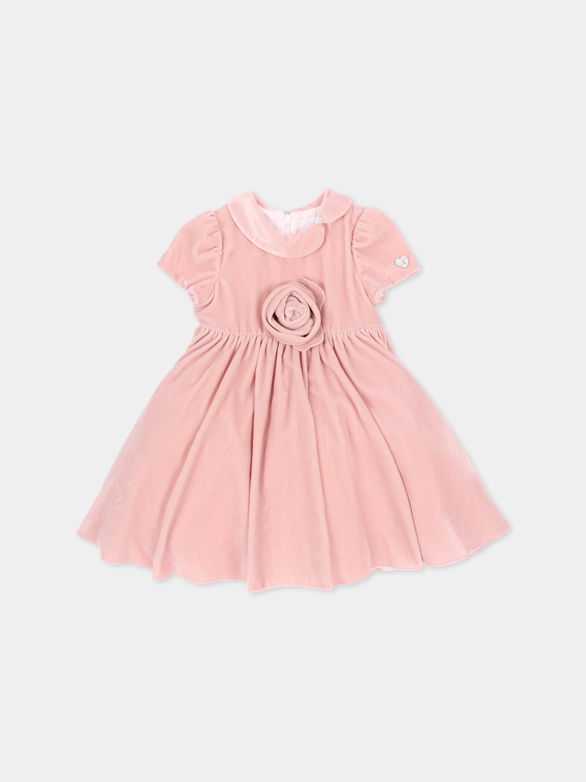 Abito elegante rosa per neonata,Monnalisa,73H901 8803 0092