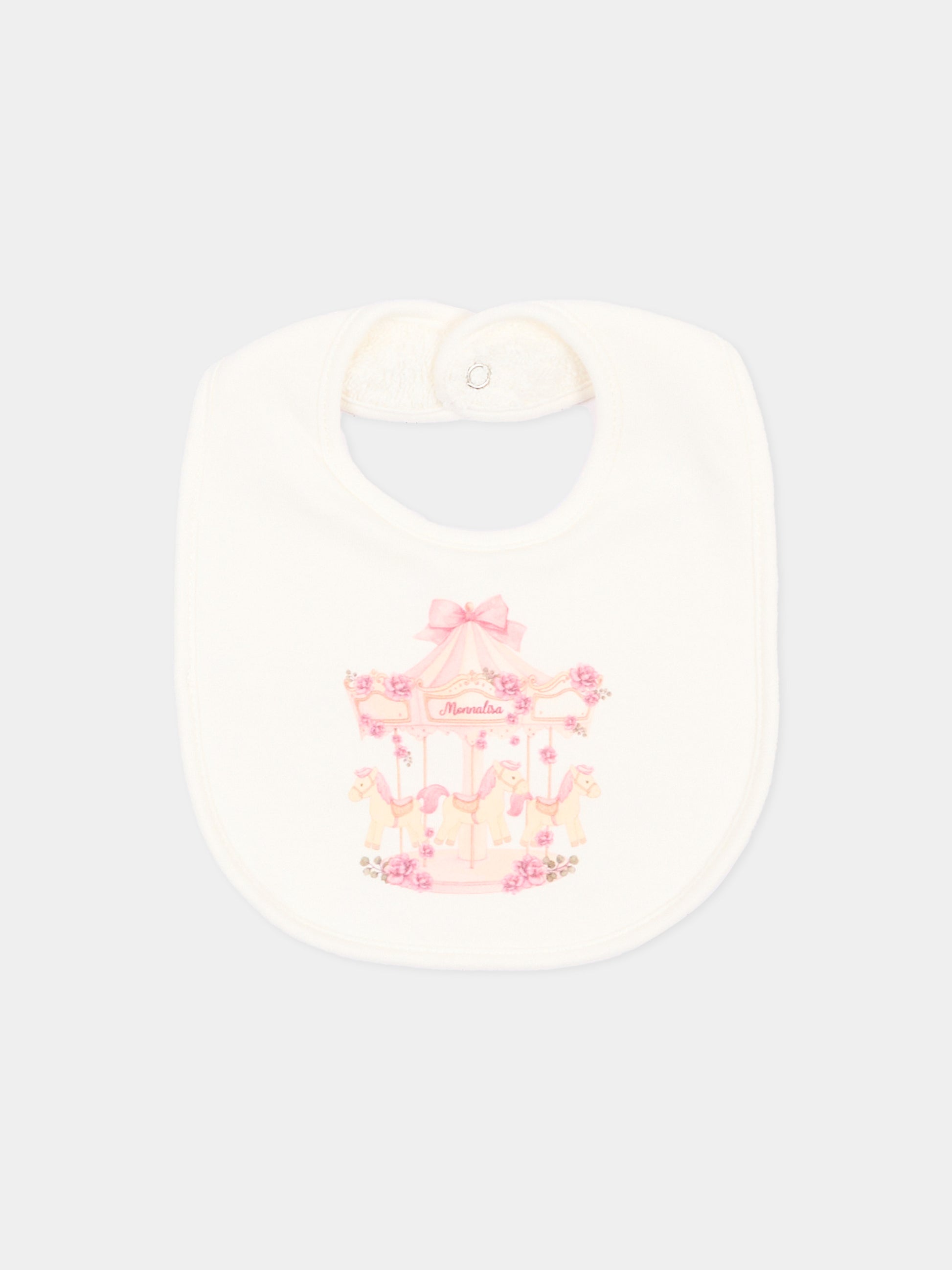 Set tutina avorio per neonata con giostra,Monnalisa,35H509 8000 0001