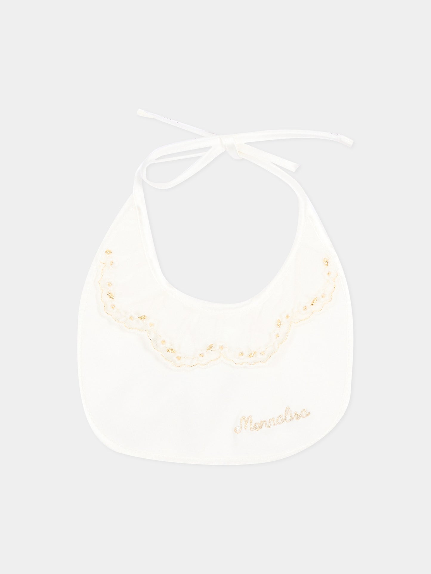 Set tutina avorio per neonata con pizzo,Monnalisa,35H503 8070 0001