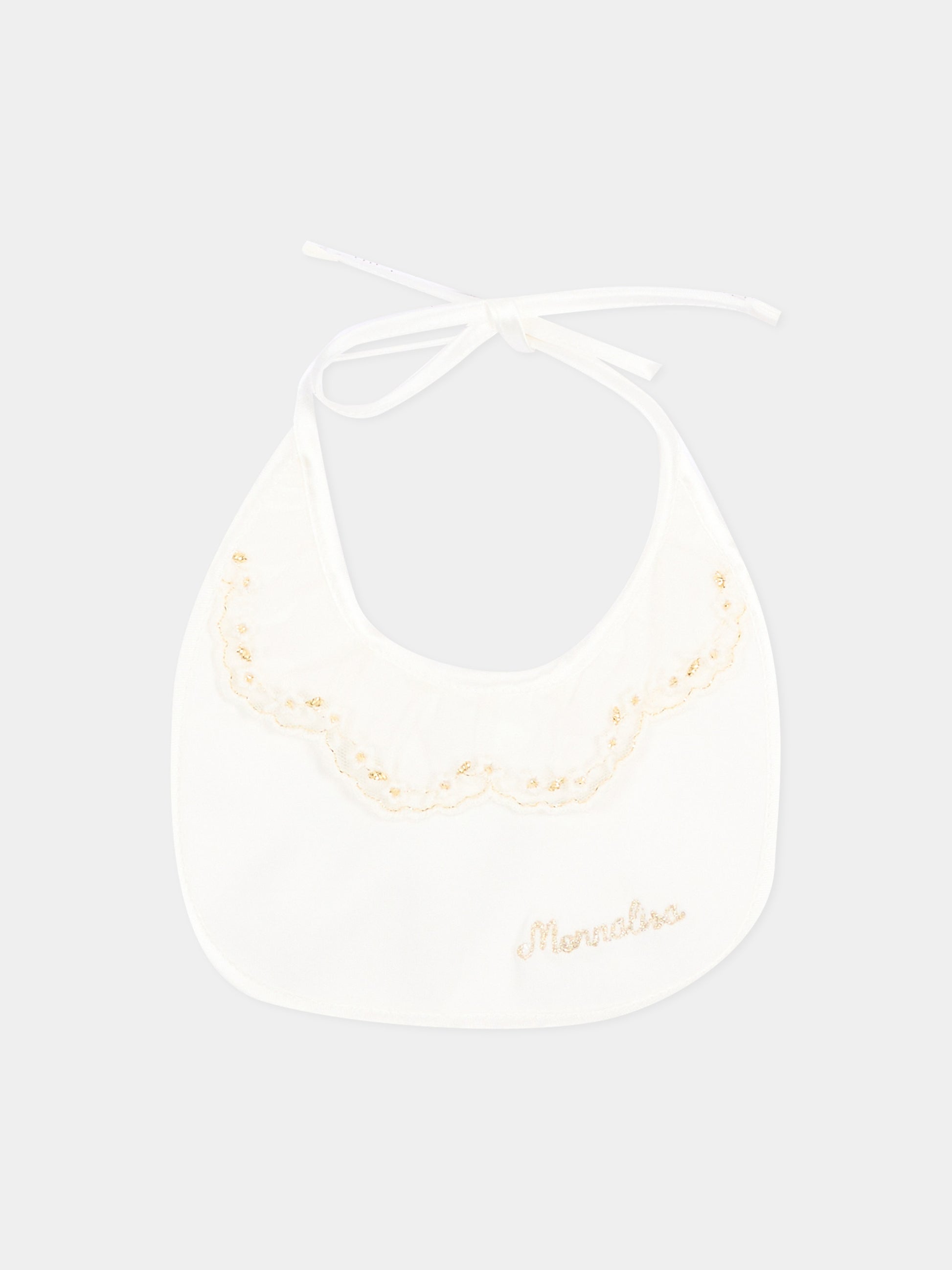 Set tutina avorio per neonata con pizzo,Monnalisa,35H503 8070 0001