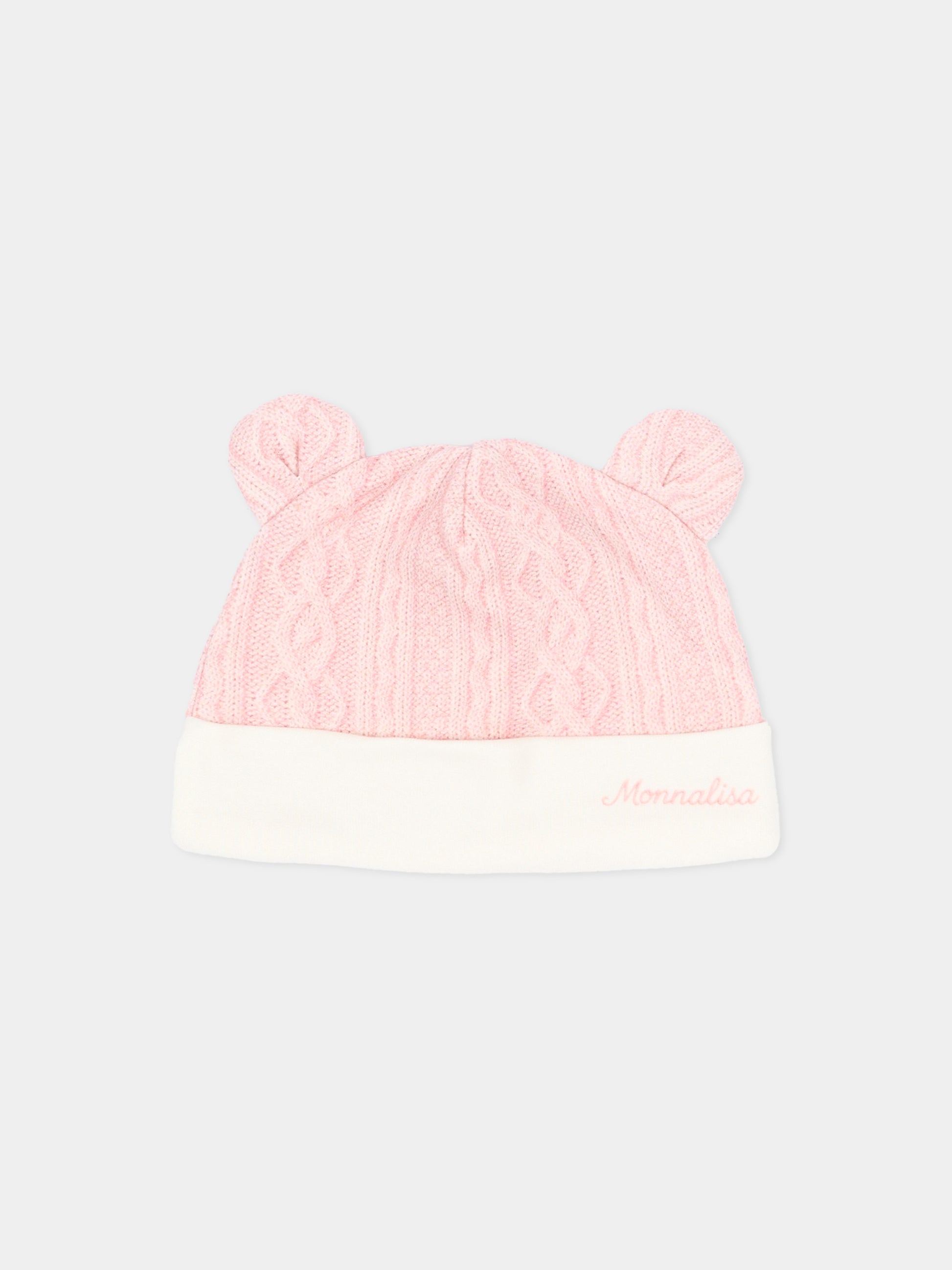 Set Tutina rosa per neonata con orsetto,Monnalisa,35H506 8001 0191