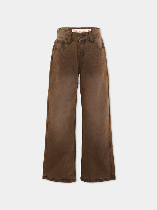 Jeans marrone per bambino,Levi's Kids,9ET189 J11