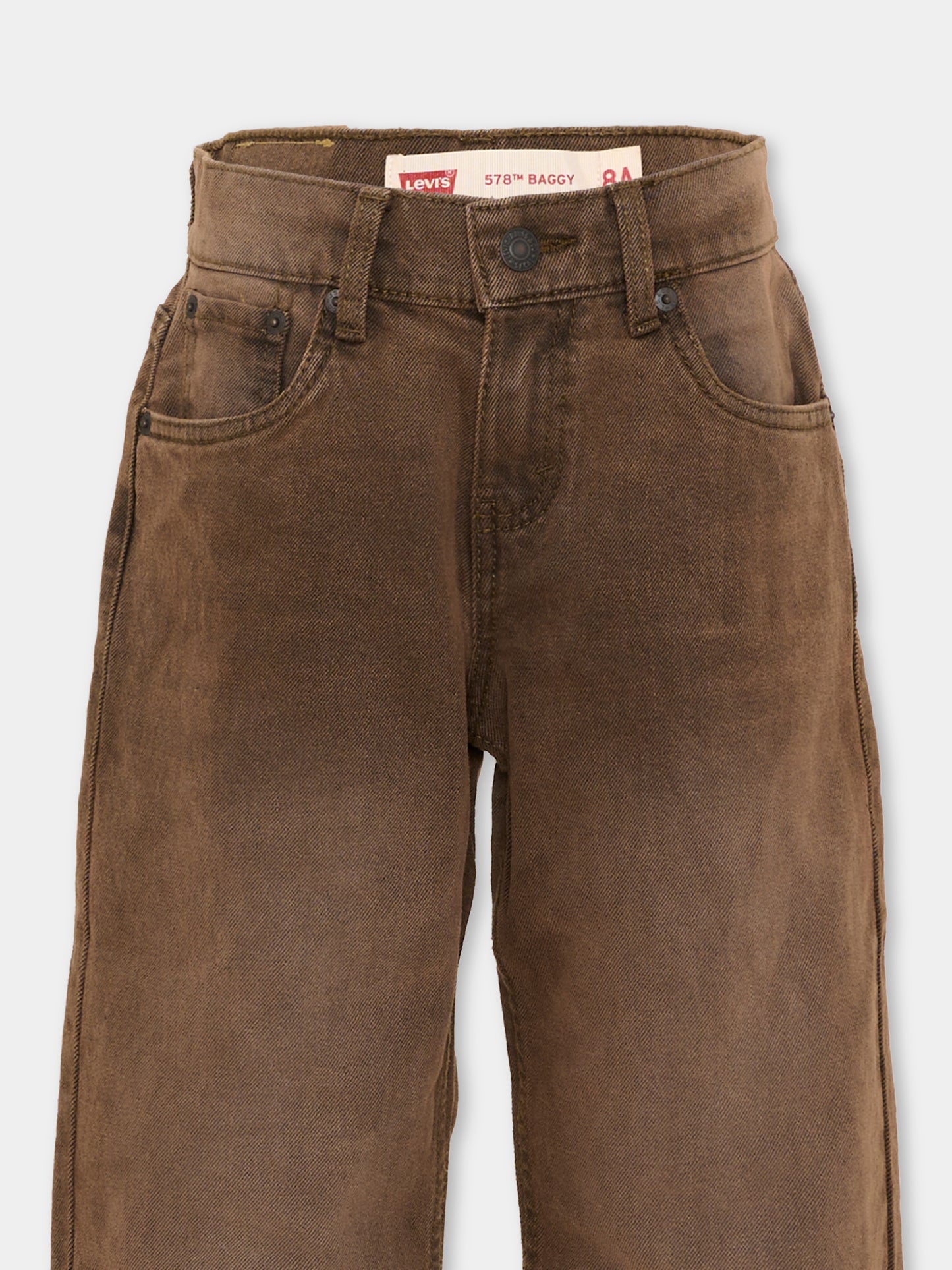 Jeans marrone per bambino,Levi's Kids,9ET189 J11