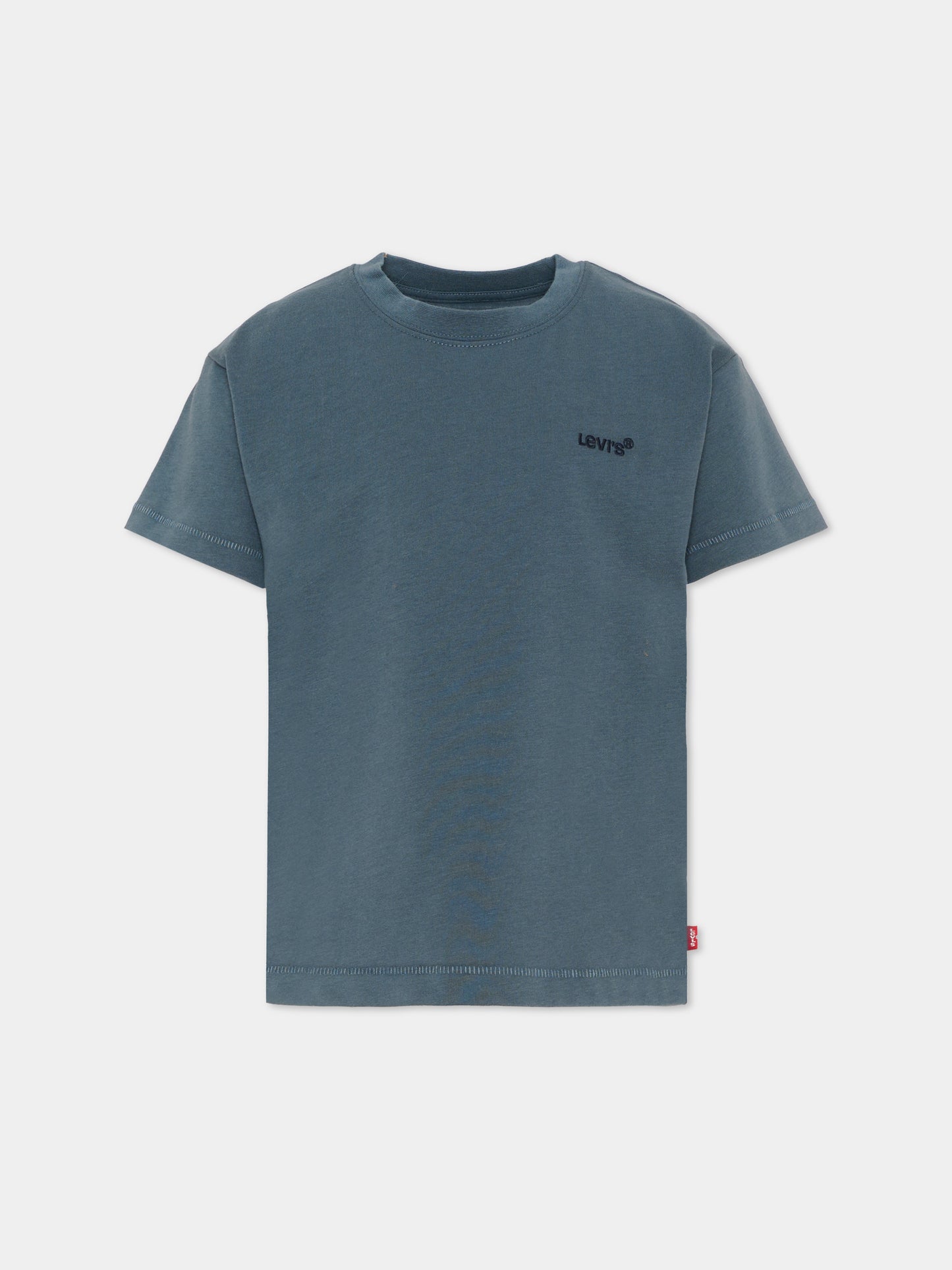 T-shirt a manica corta blu con logo per bambino,Levi's Kids,9EP595 C6W