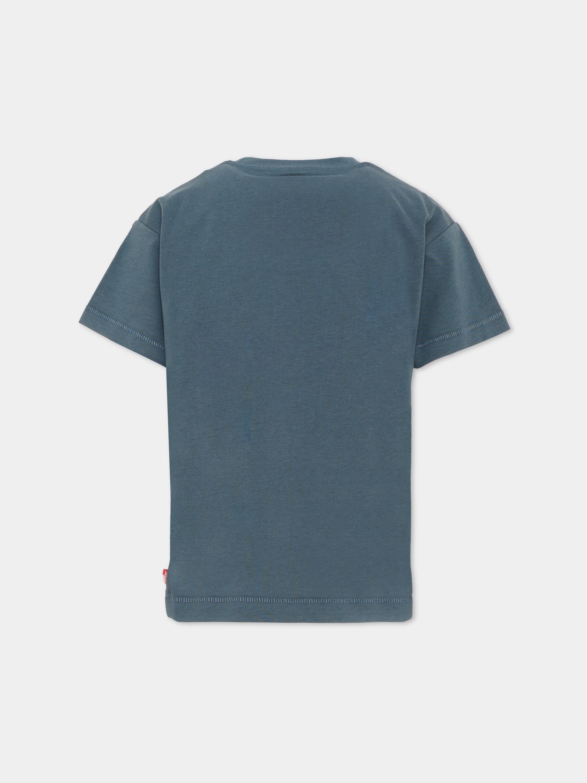 T-shirt a manica corta blu con logo per bambino,Levi's Kids,9EP595 C6W