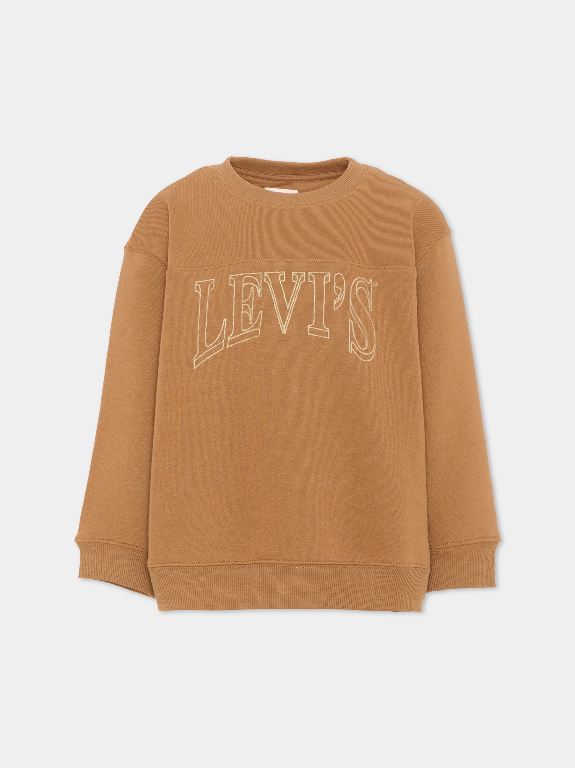 Maglione marrone per bambino logo,Levi's Kids,9ER338 XBJ