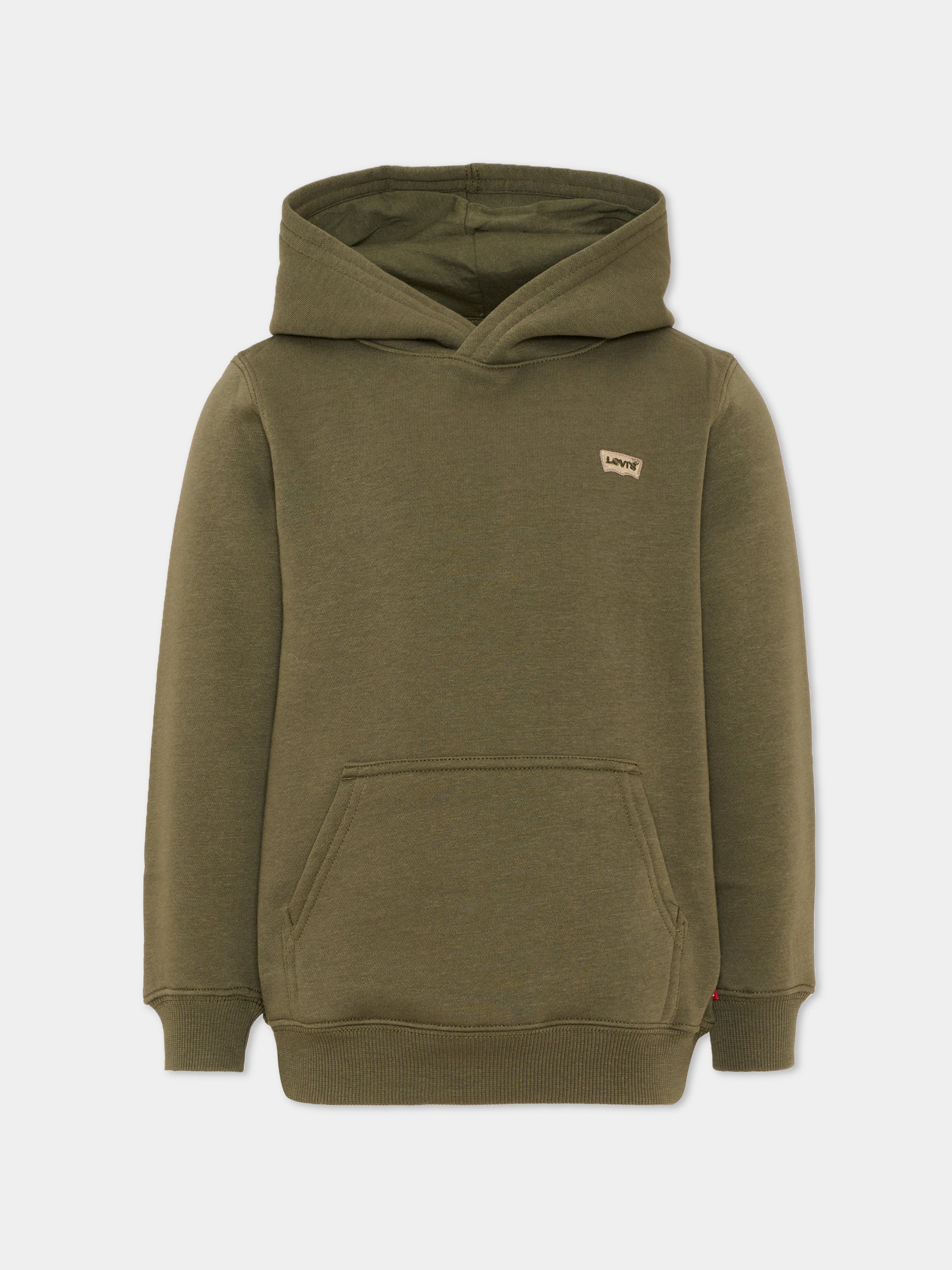 Felpa con cappuccio verde oliva per bambino,Levi's Kids,9EL452 E3V