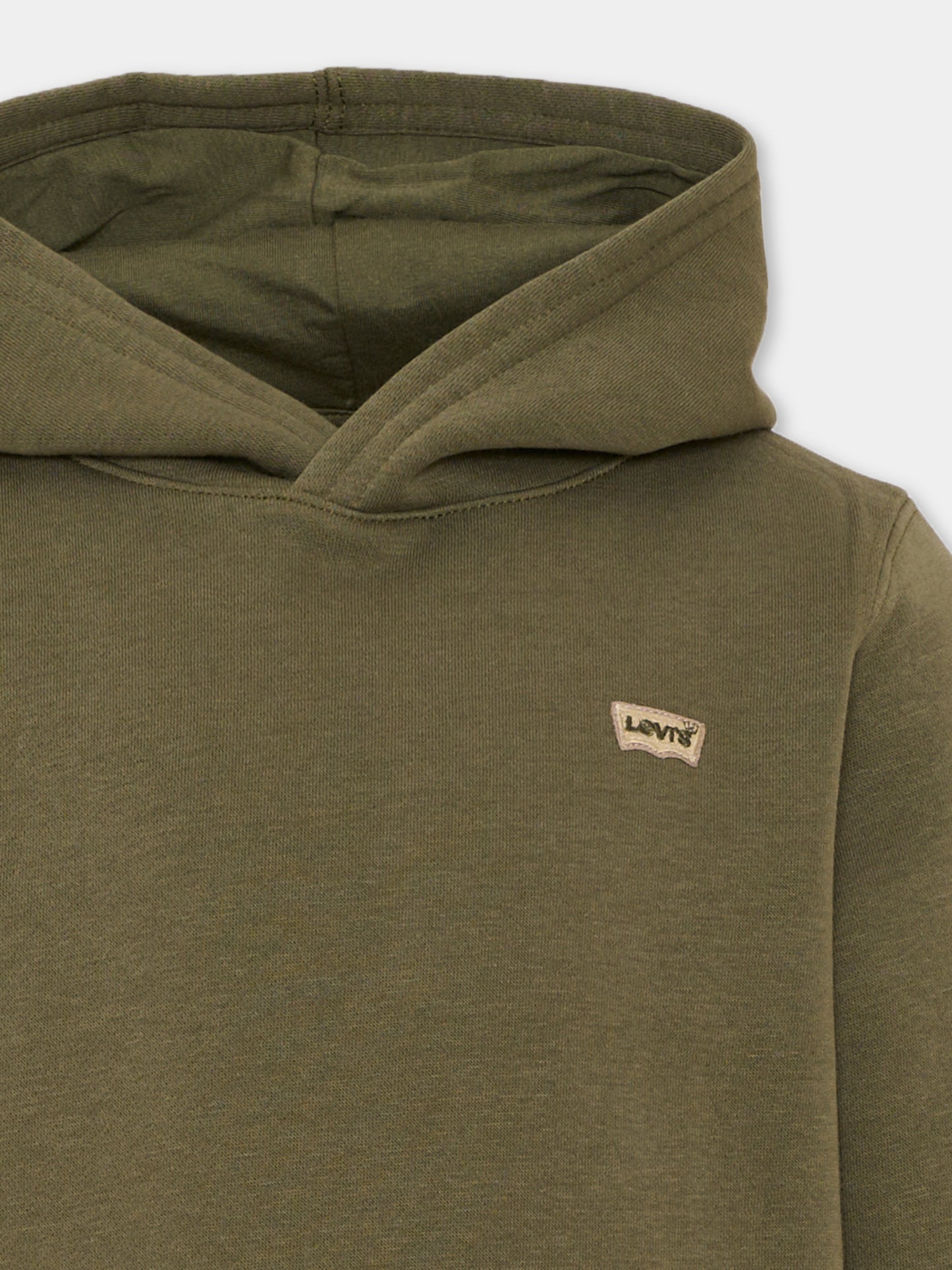 Felpa con cappuccio verde oliva per bambino,Levi's Kids,9EL452 E3V