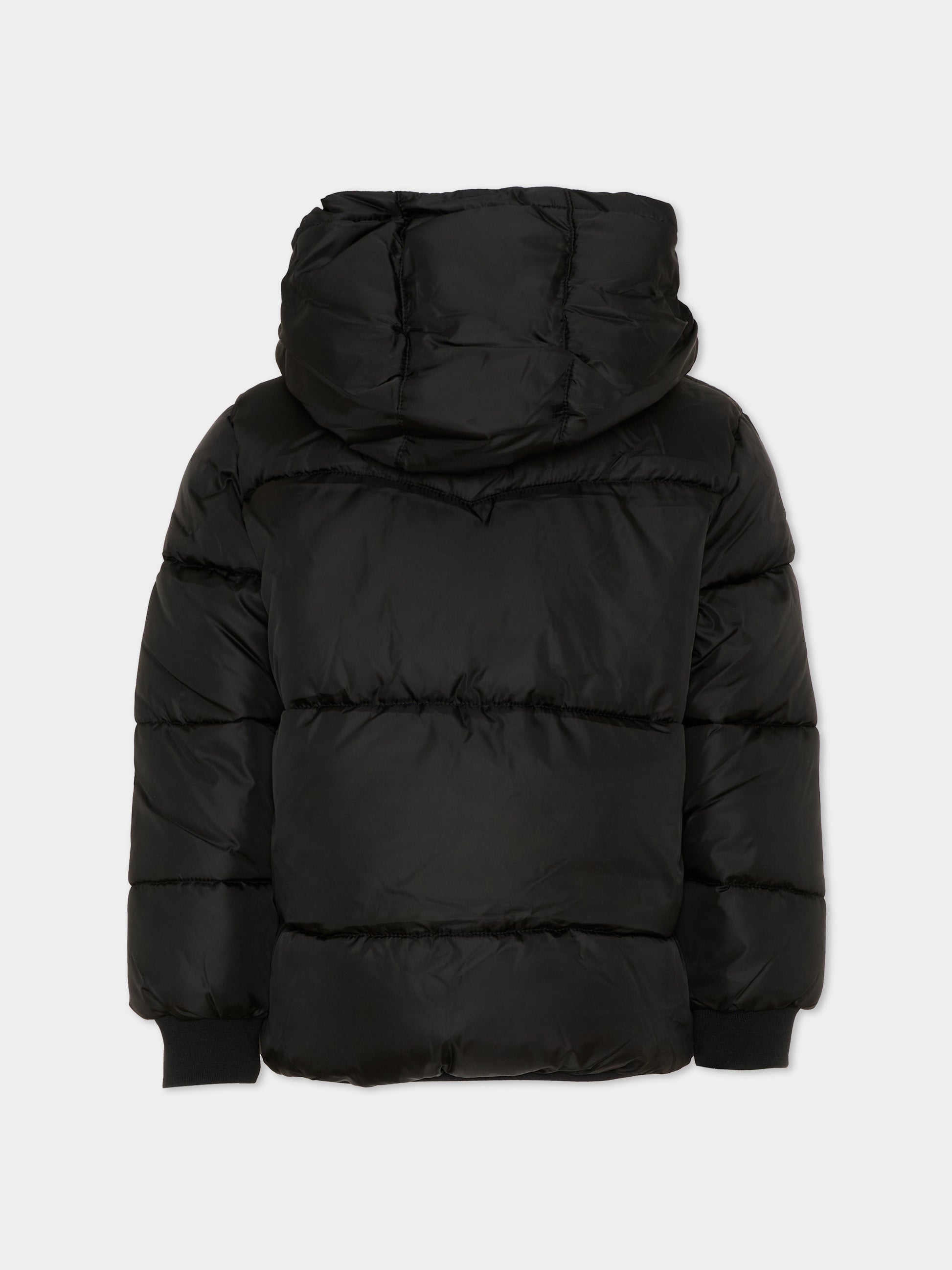 Piumino nero per bambini con cappuccio,Levi's Kids,9ER929 G52