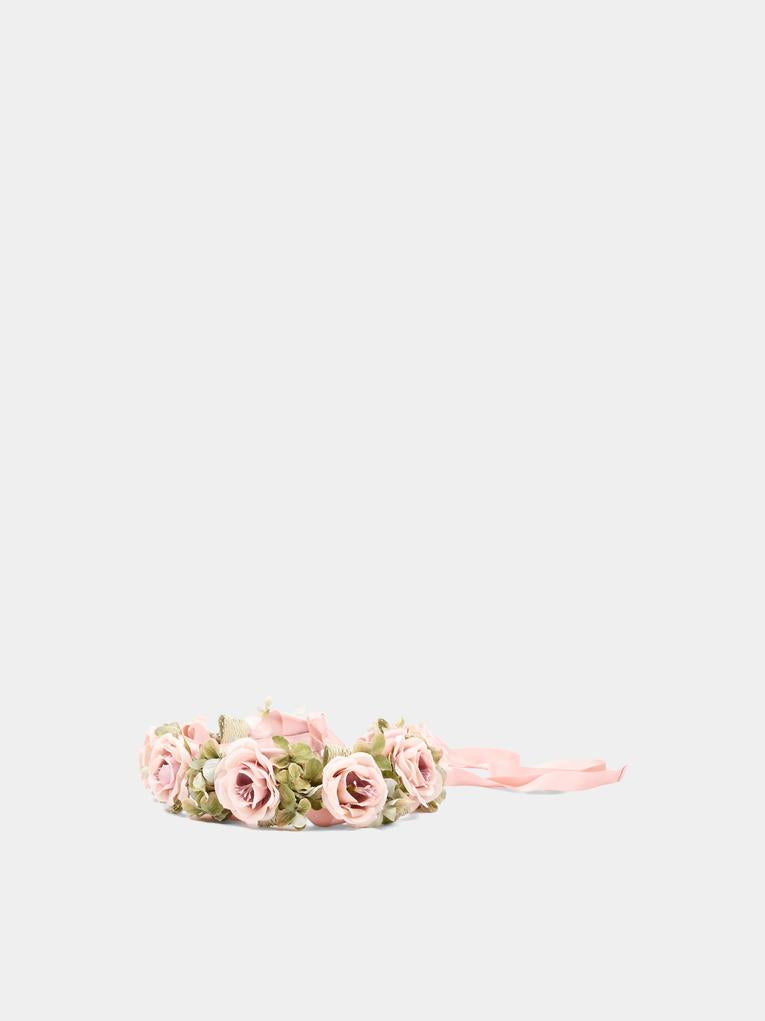 Cerchietto rosa floreale per bambina,Colorichiari,FL968538 AF768 83