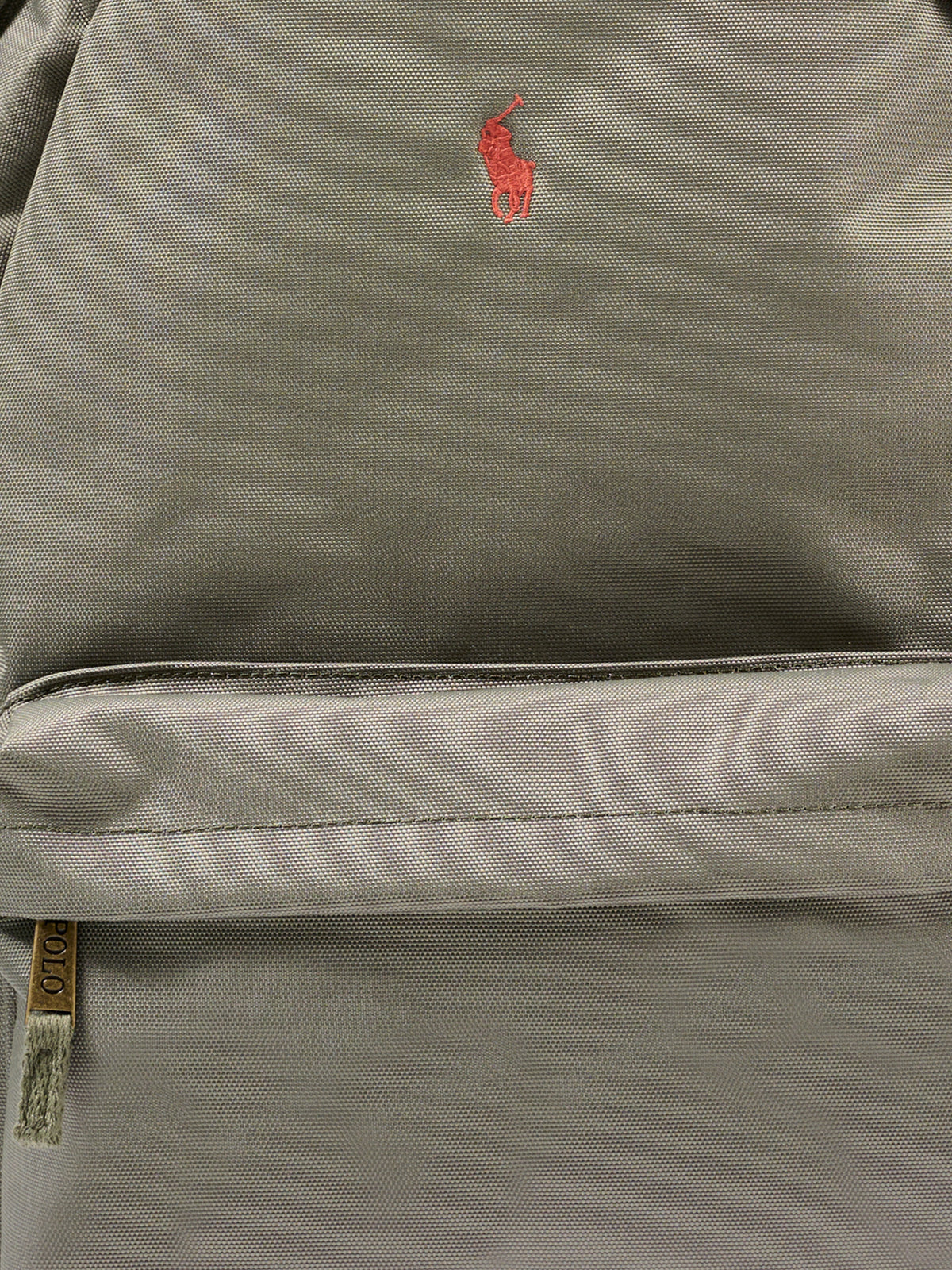 Zaino verde con Pony ricamato,Ralph Lauren Kids,9AR151 FFF