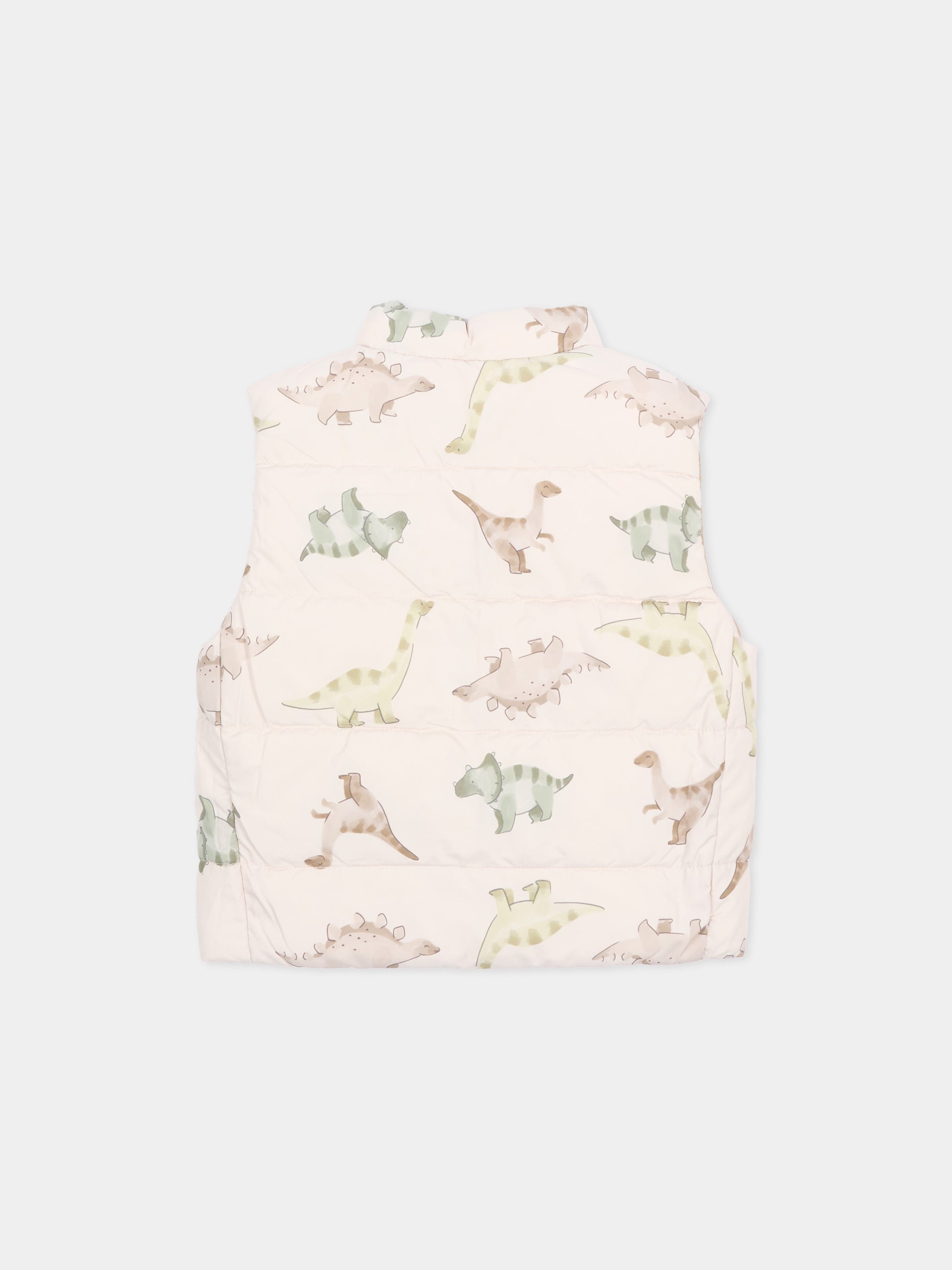Gilet beige reversibile per neonato,Mayoral,2378 091