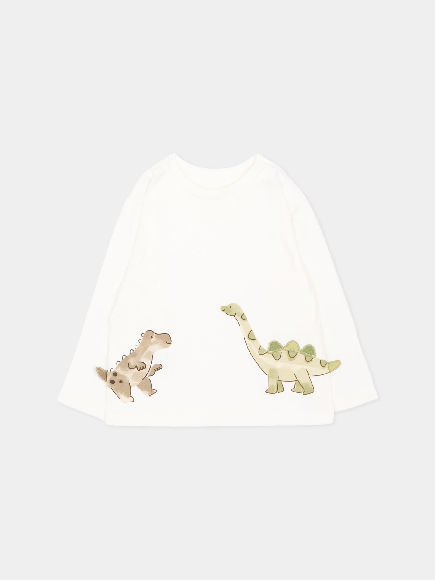 T-Shirt avorio per neonato con dinosauri,Mayoral,2004 065