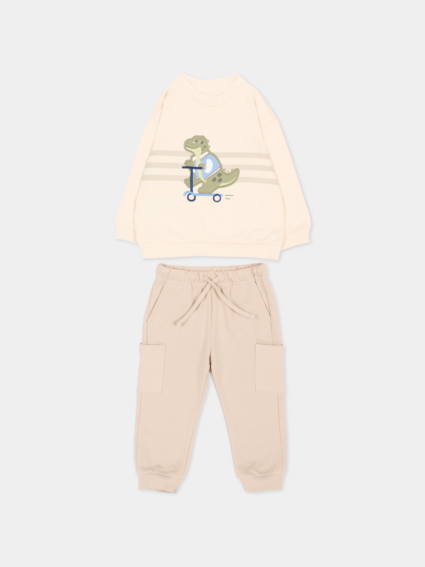 Completo sportivo multicolor per neonato con dinosauro,Mayoral,2831 023