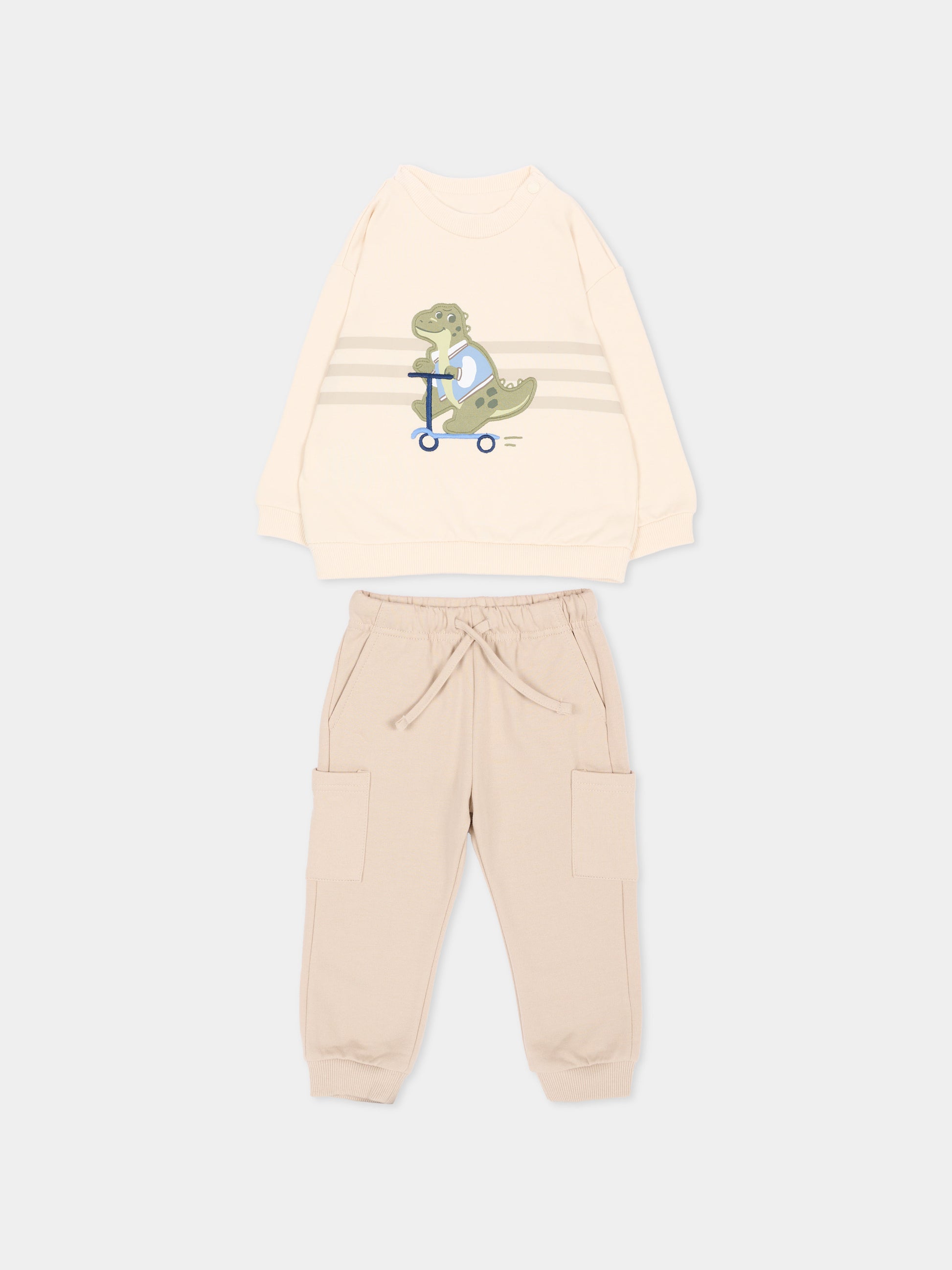 Completo sportivo multicolor per neonato con dinosauro,Mayoral,2831 023