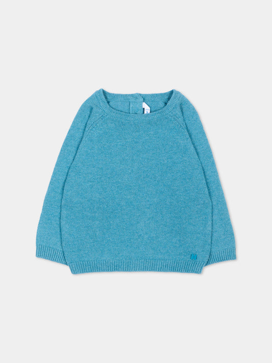 Maglione azzurro per neonato,Mayoral,351 029