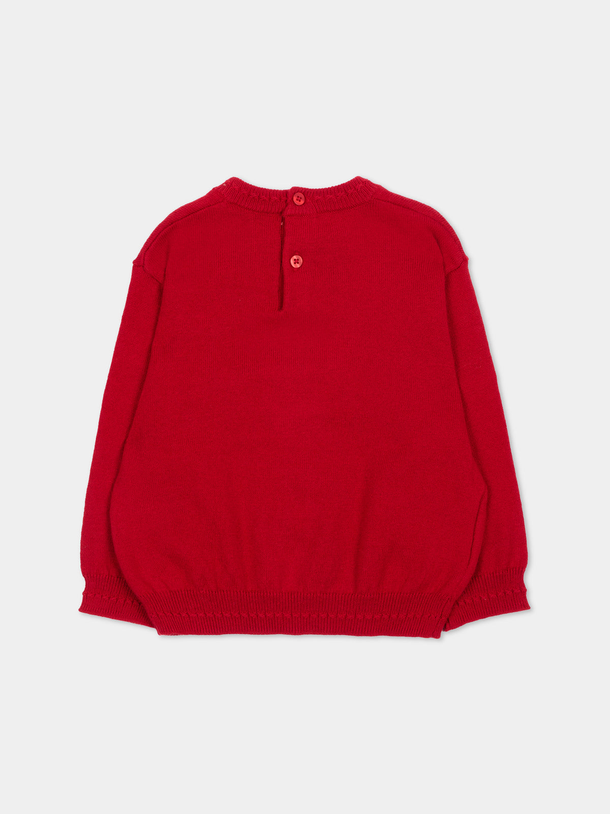 Maglione rosso per neonata con cane,Mayoral,2385 056